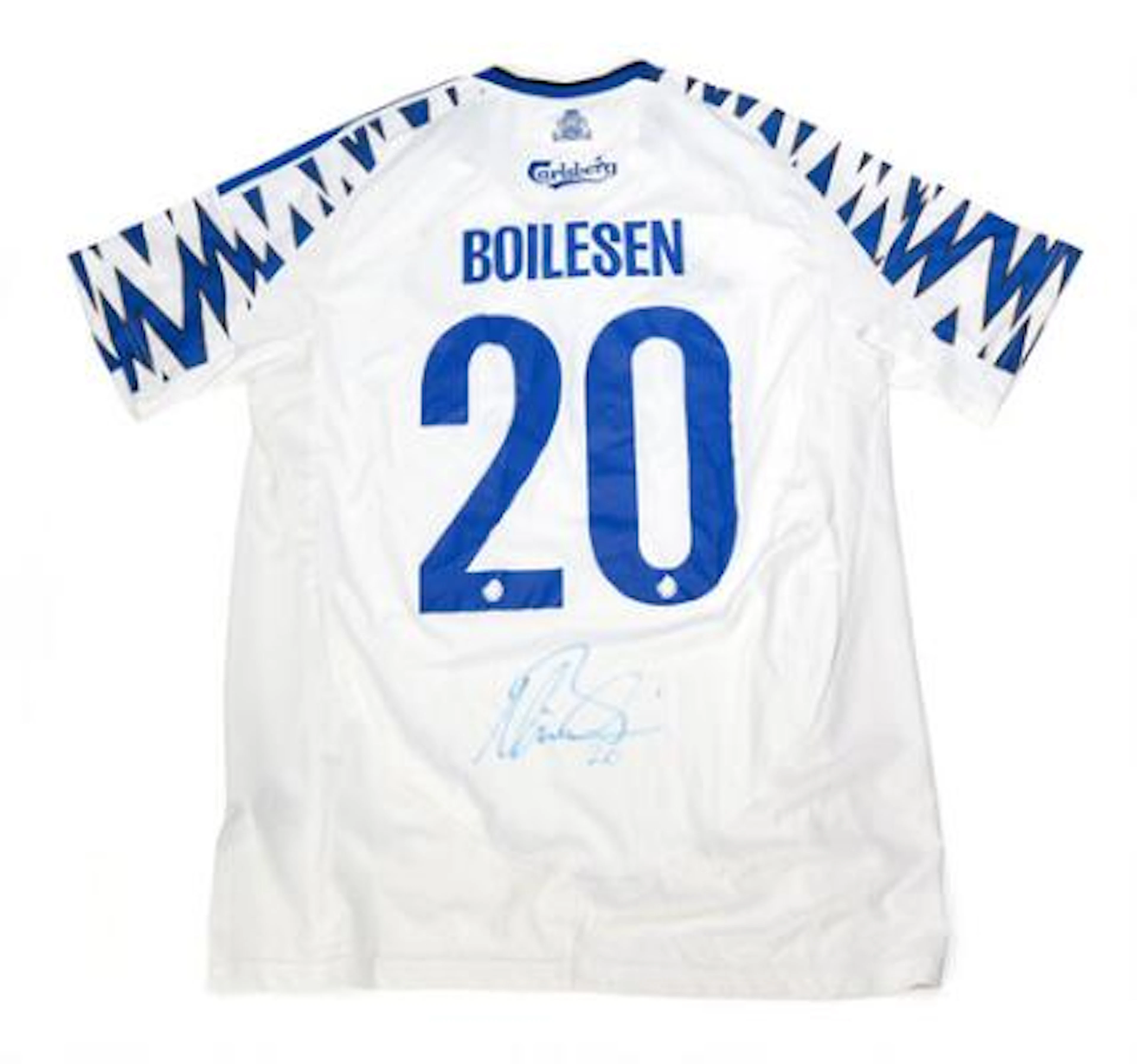 FC København player shirt with autograph by Boilesen 2020. – Bruun
