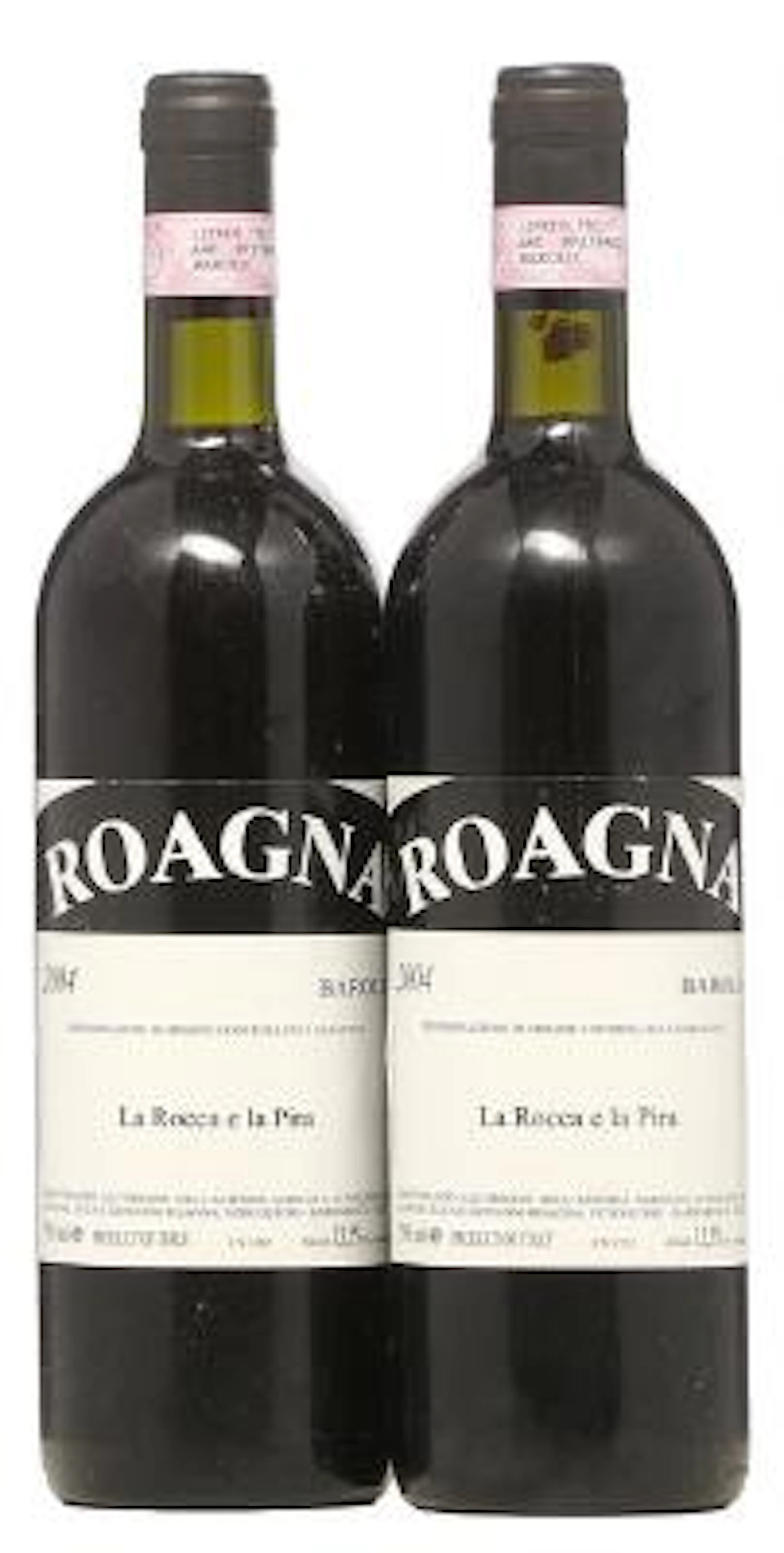 2 bts. Barolo "La Rocca e la Pira", Roagna 2004 A (hf/in). – Bruun