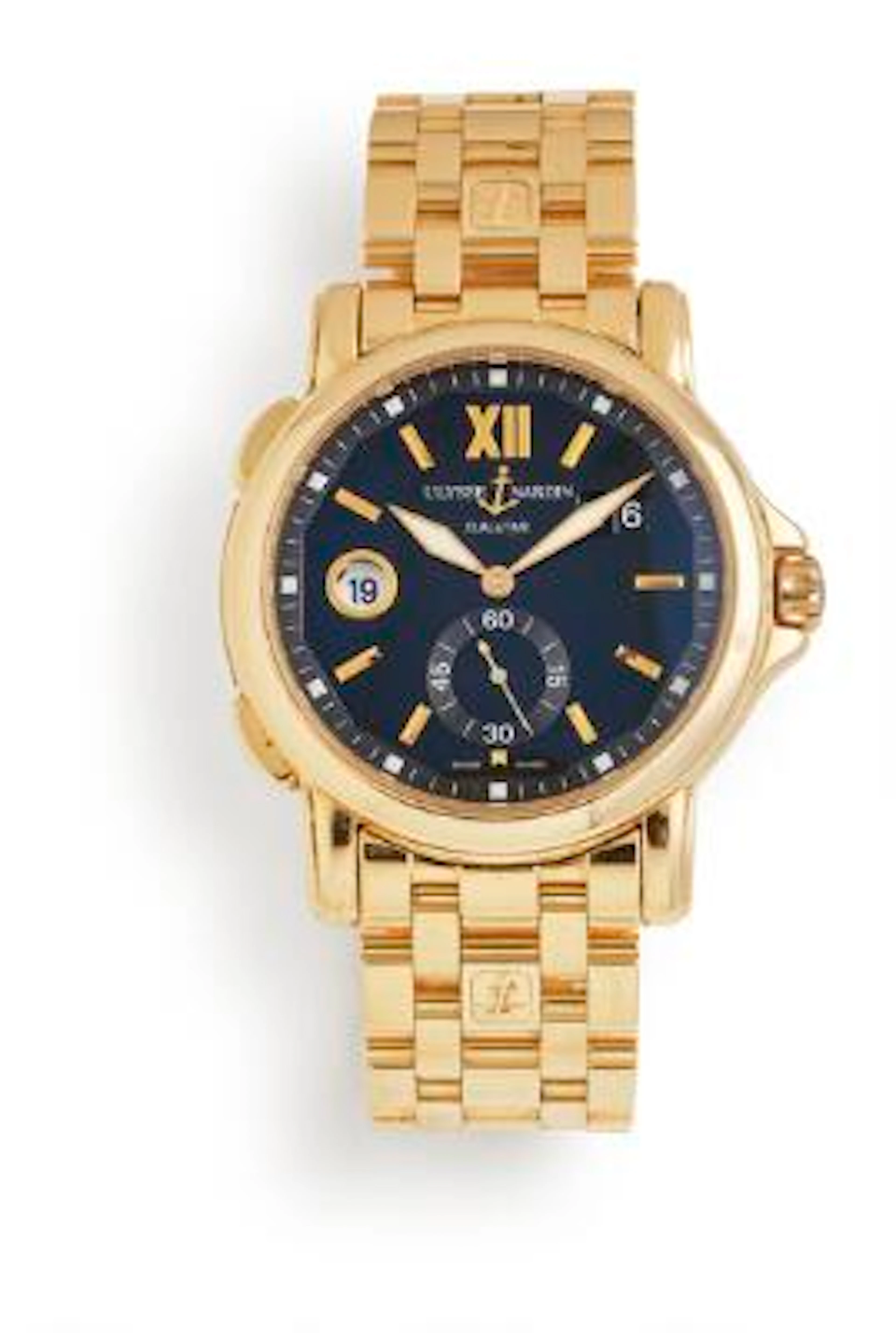 Ulysse Nardin: Dual Time of 18k rose gold, ref. 246-55. Mechanical