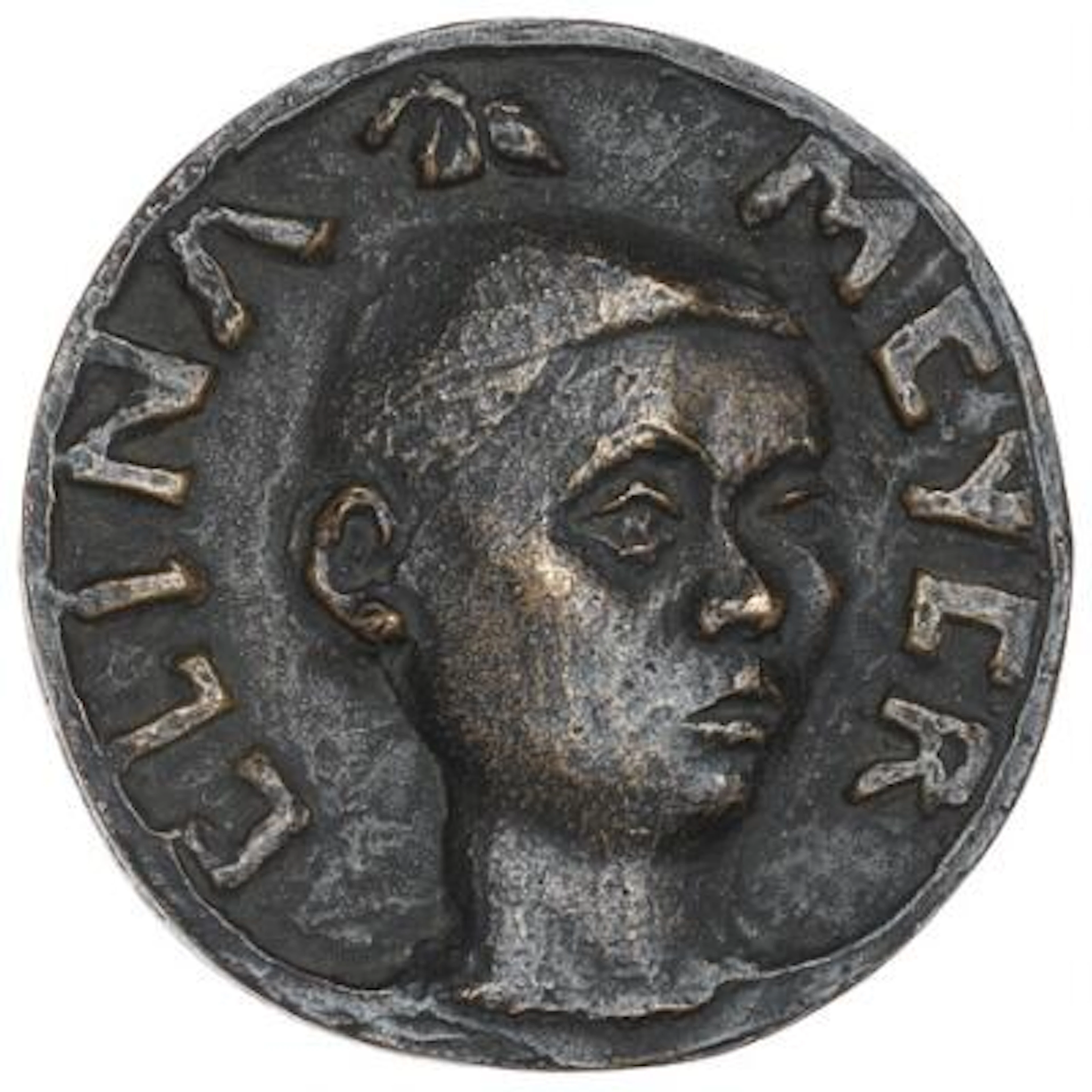Norway, Elina Meyer 1906–1993 (the artist's wife), reverse showing