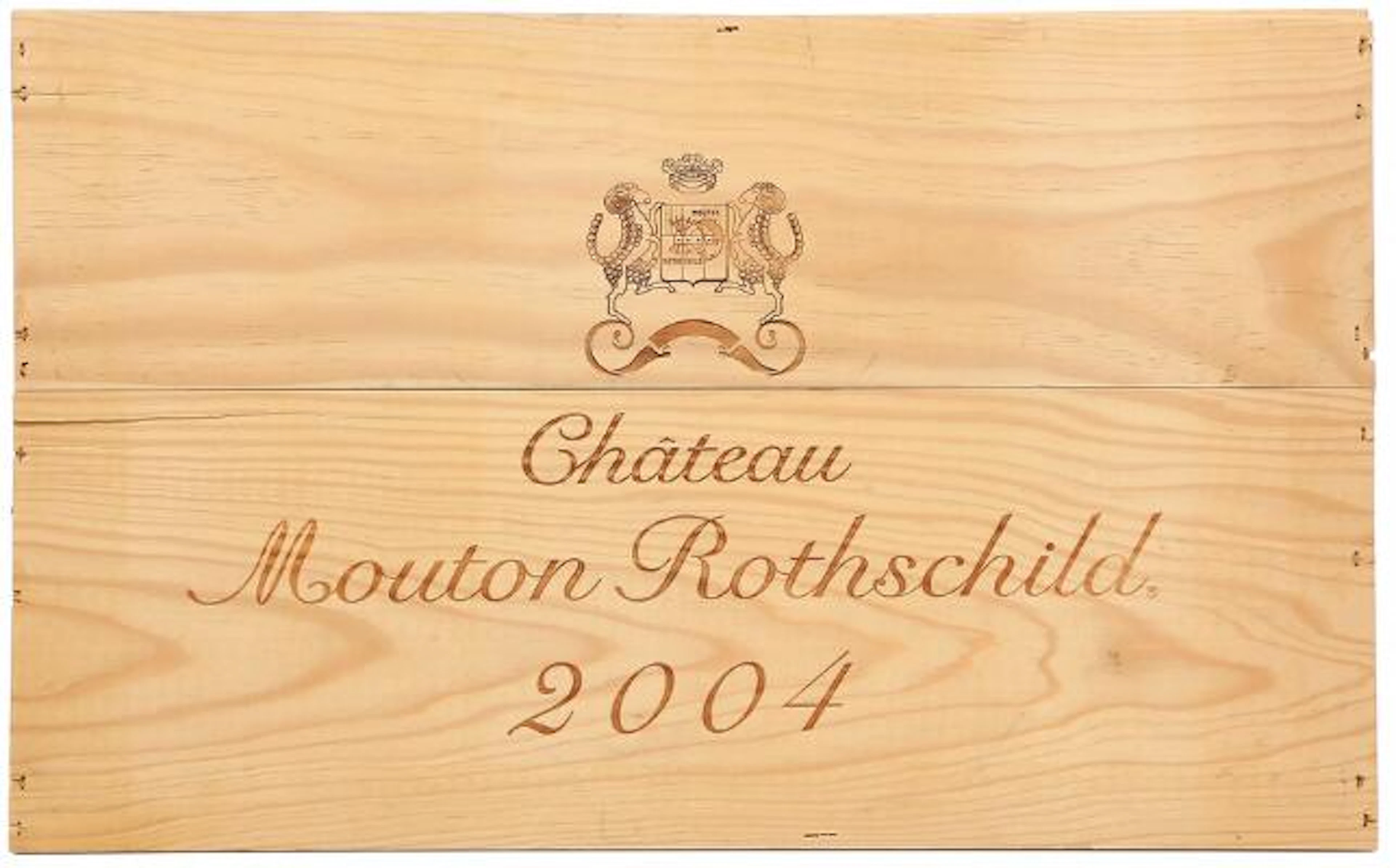 6 bts. Château Mouton Rothschild, Pauillac. 1. Cru Classé 2004 Owc.