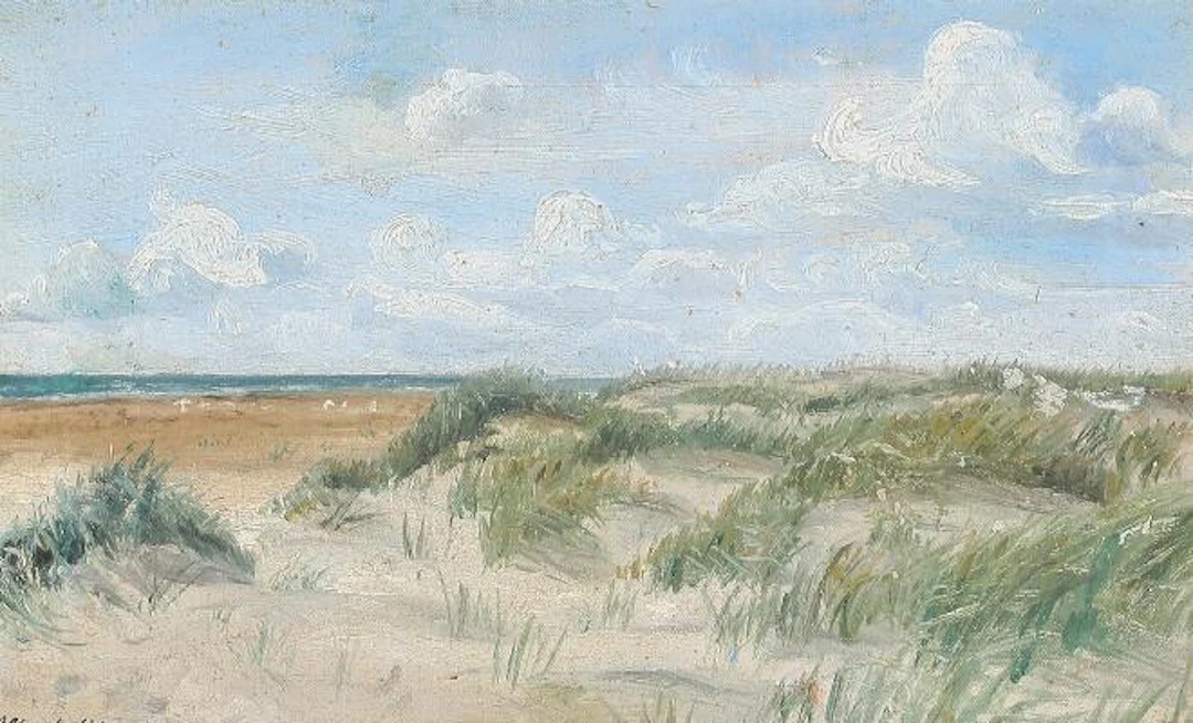 Alfred Olsen: Coastal scenery. Signed Alfred Olsen. Oil on canvas.