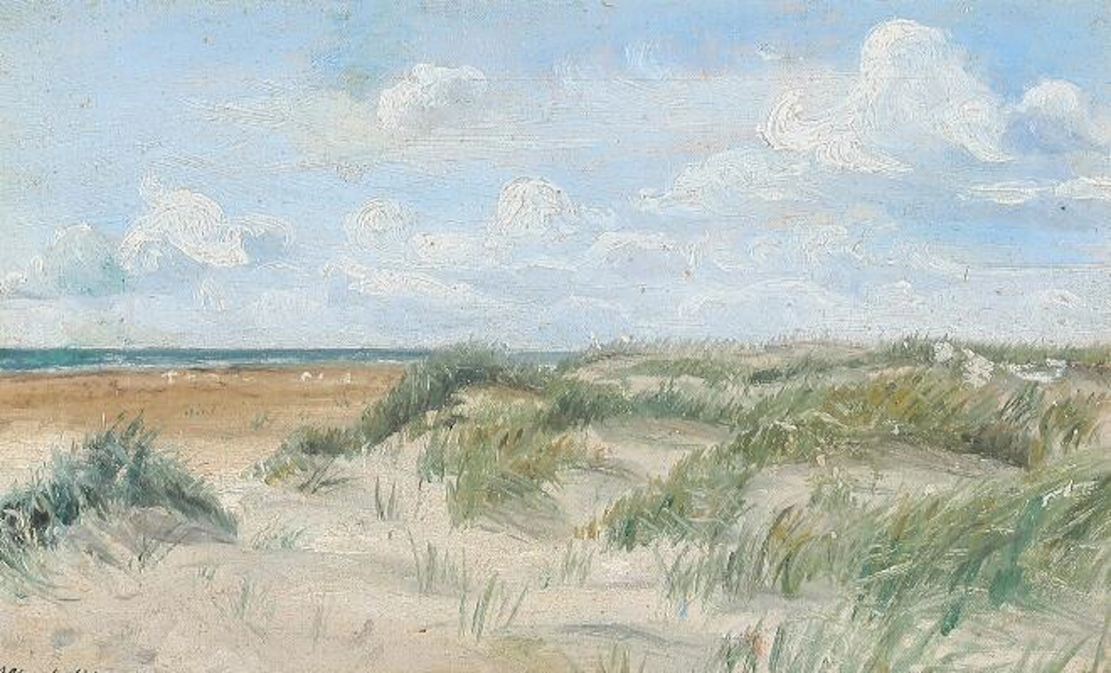Alfred Olsen: Coastal scenery. Signed Alfred Olsen. Oil on canvas.