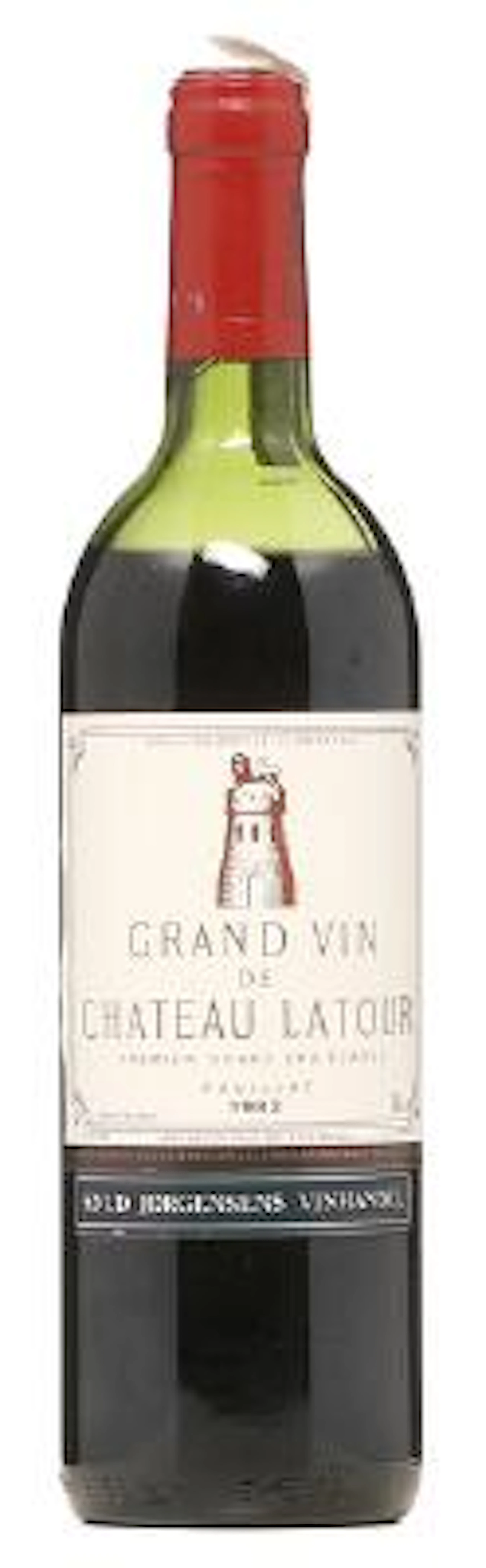 1 bt. Château Latour, Pauillac. 1. Cru Classé 1982 C (ms). – Bruun