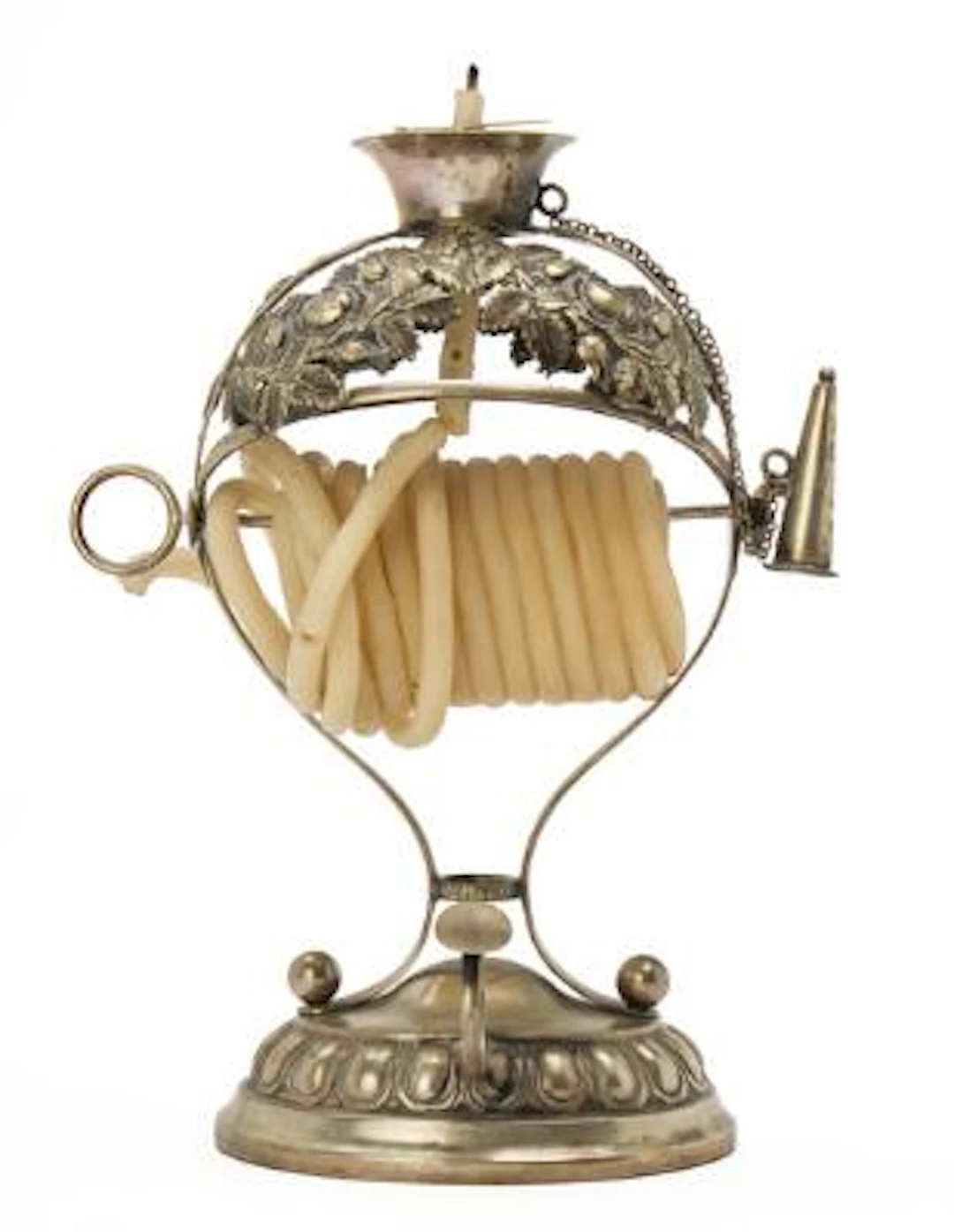 A North Schleswig silver wax jack. Maker Peter Johannsen Petersen