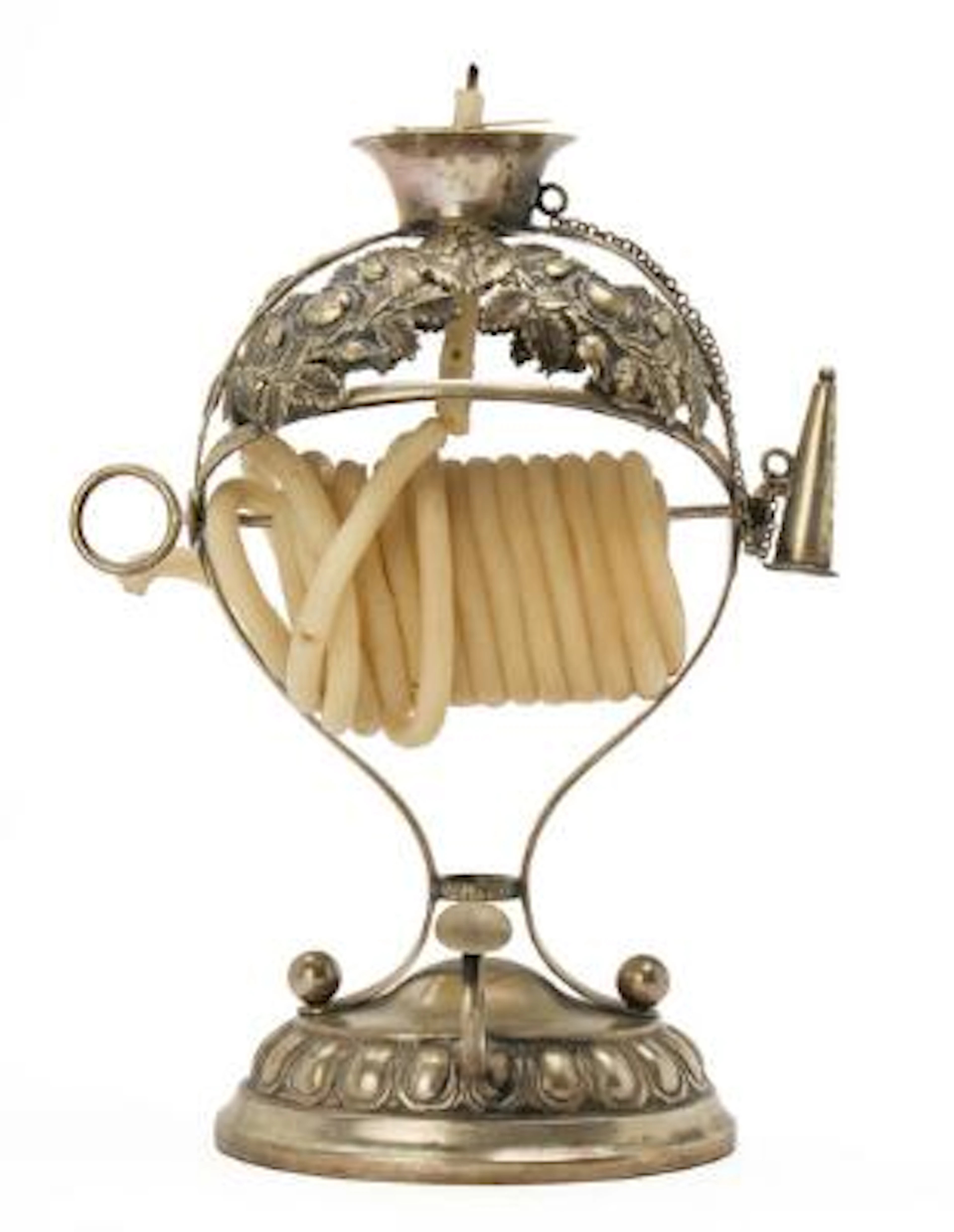 A North Schleswig silver wax jack. Maker Peter Johannsen Petersen