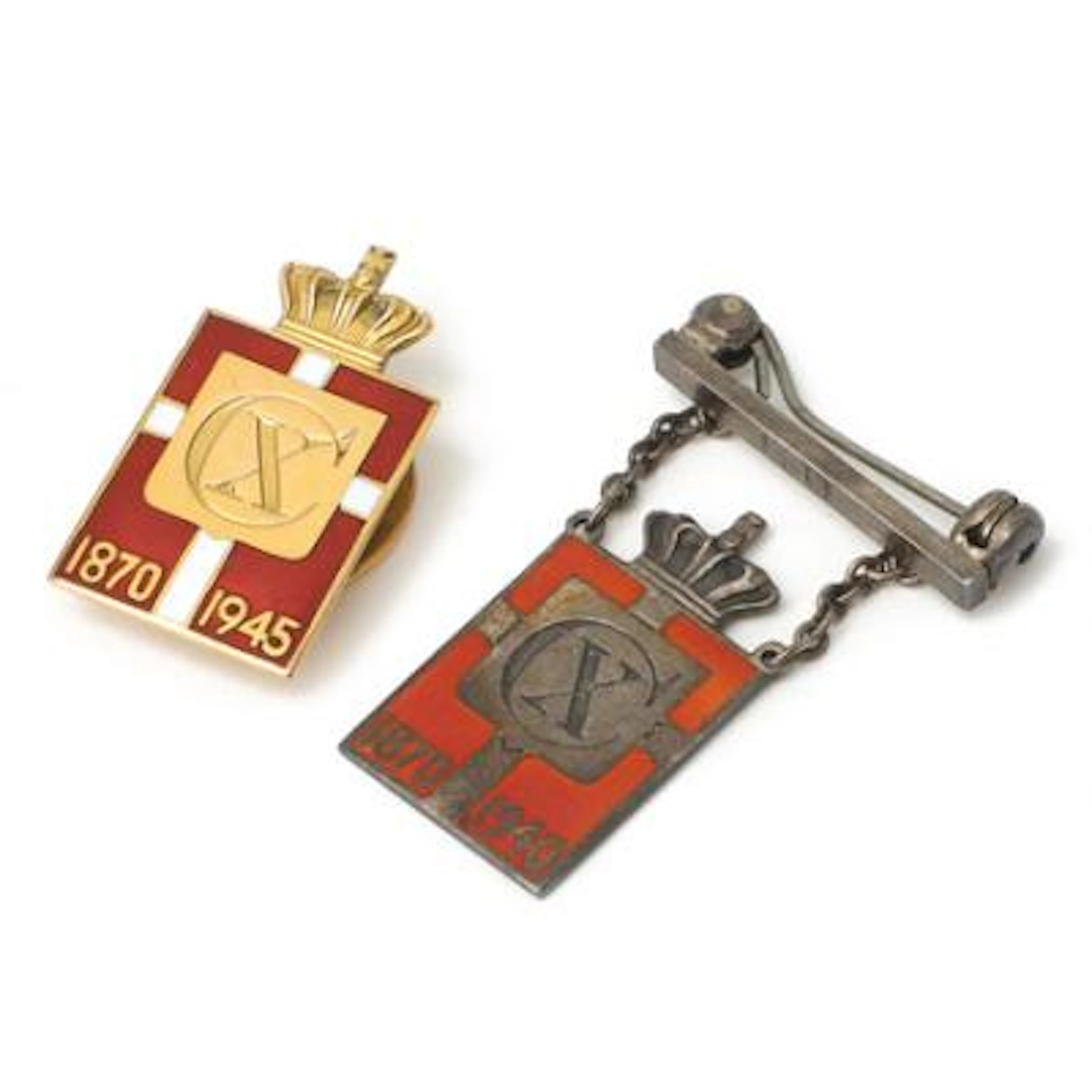 Christian X, King's Marks in Au, 585/1000, 1870–1945 in gentleman's