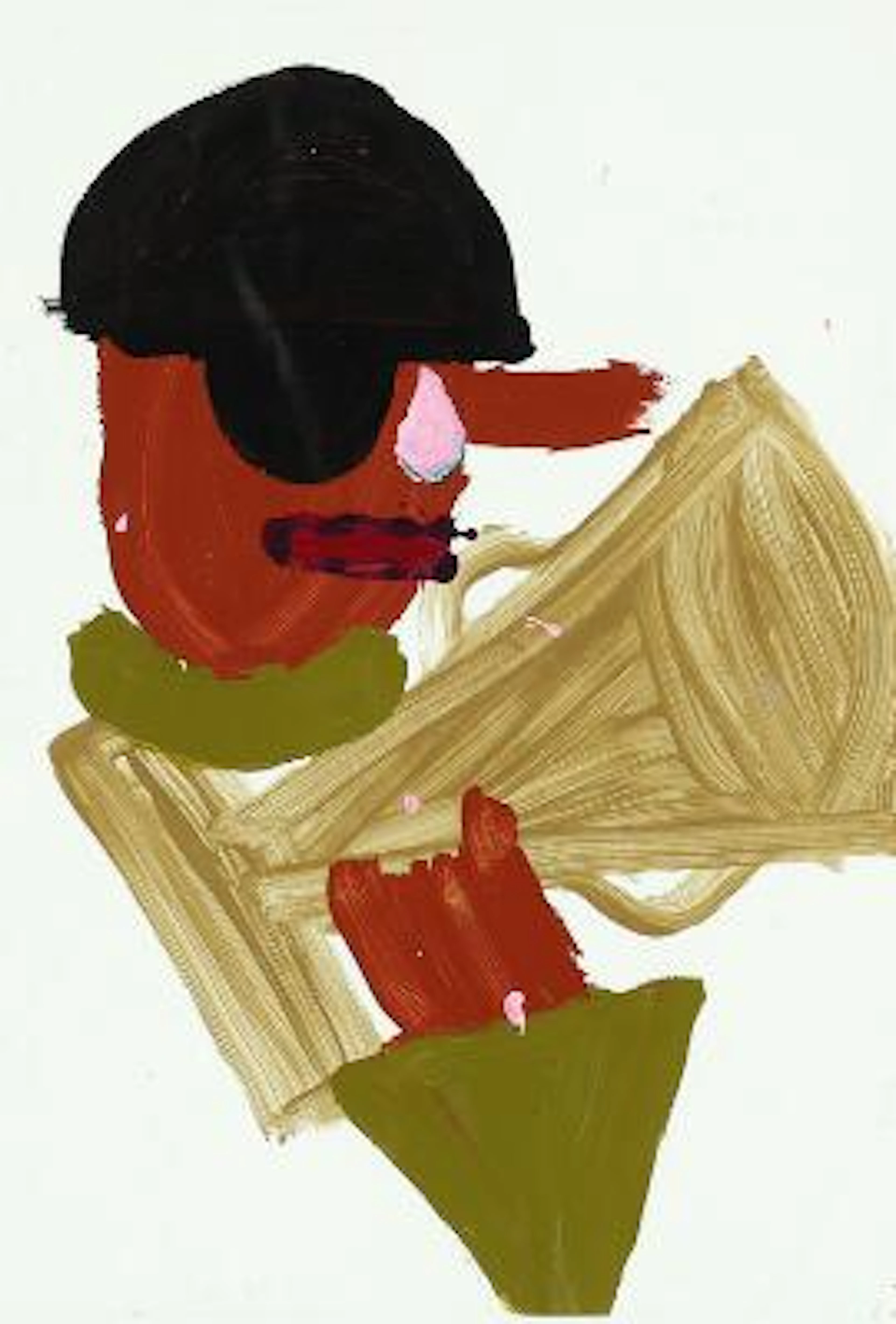 Frederik Næblerød: Untitled. Allegedly signed on the reverse. Oil