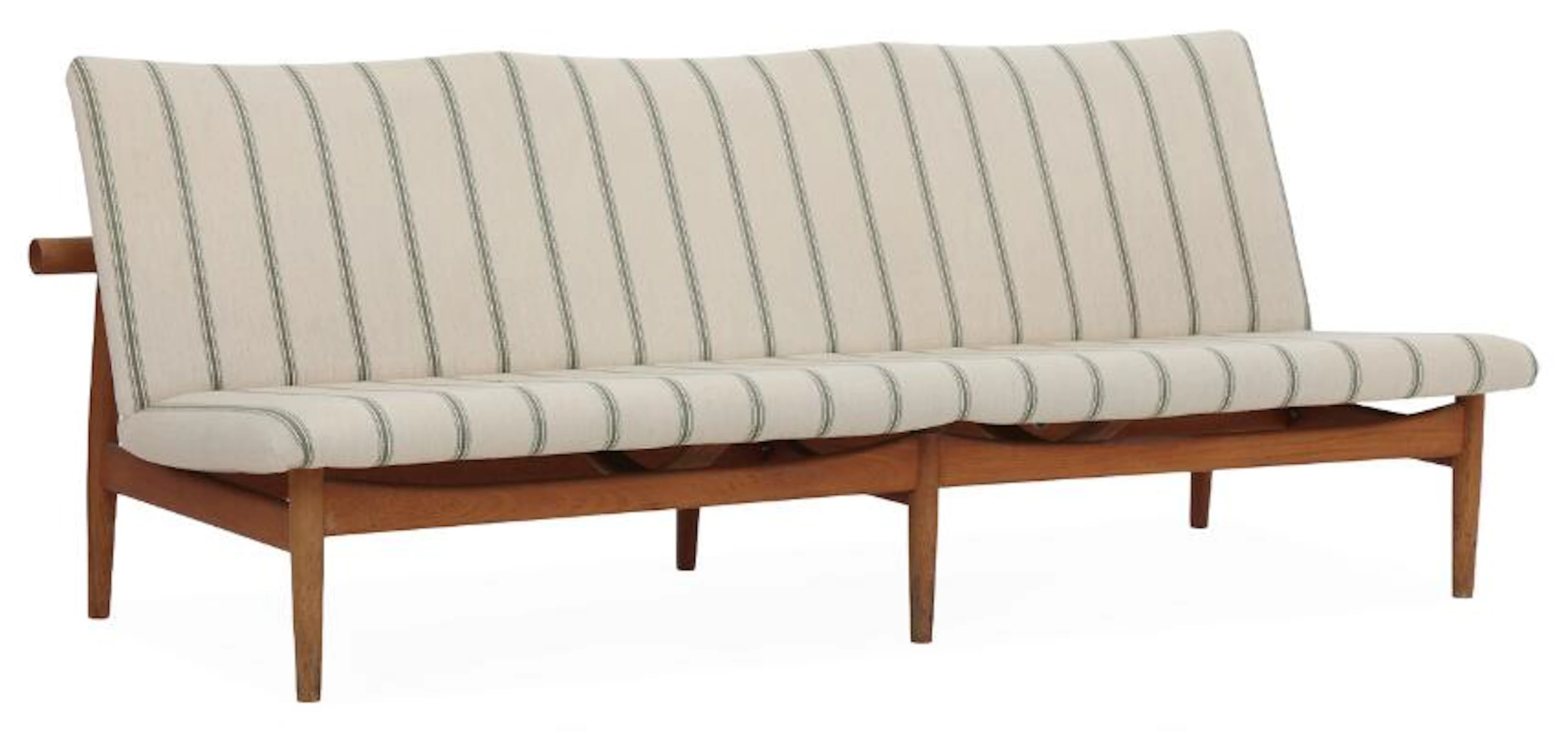 Finn Juhl: "Japansofa". Three seater sofa with teak frame. Seat and