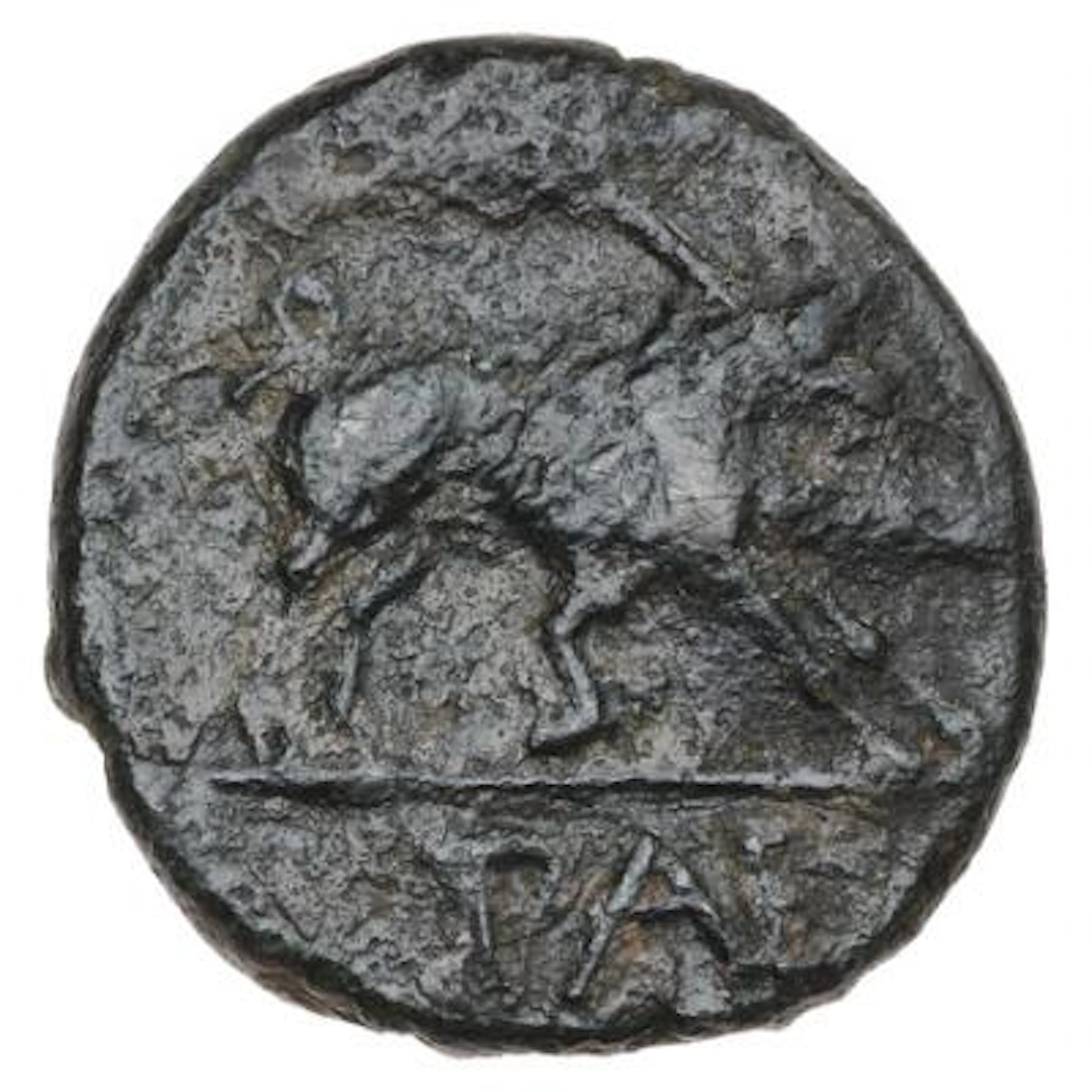Ancient Greece, Paestum,. Early 100 BC. Æ Semis. Boar & PAE below