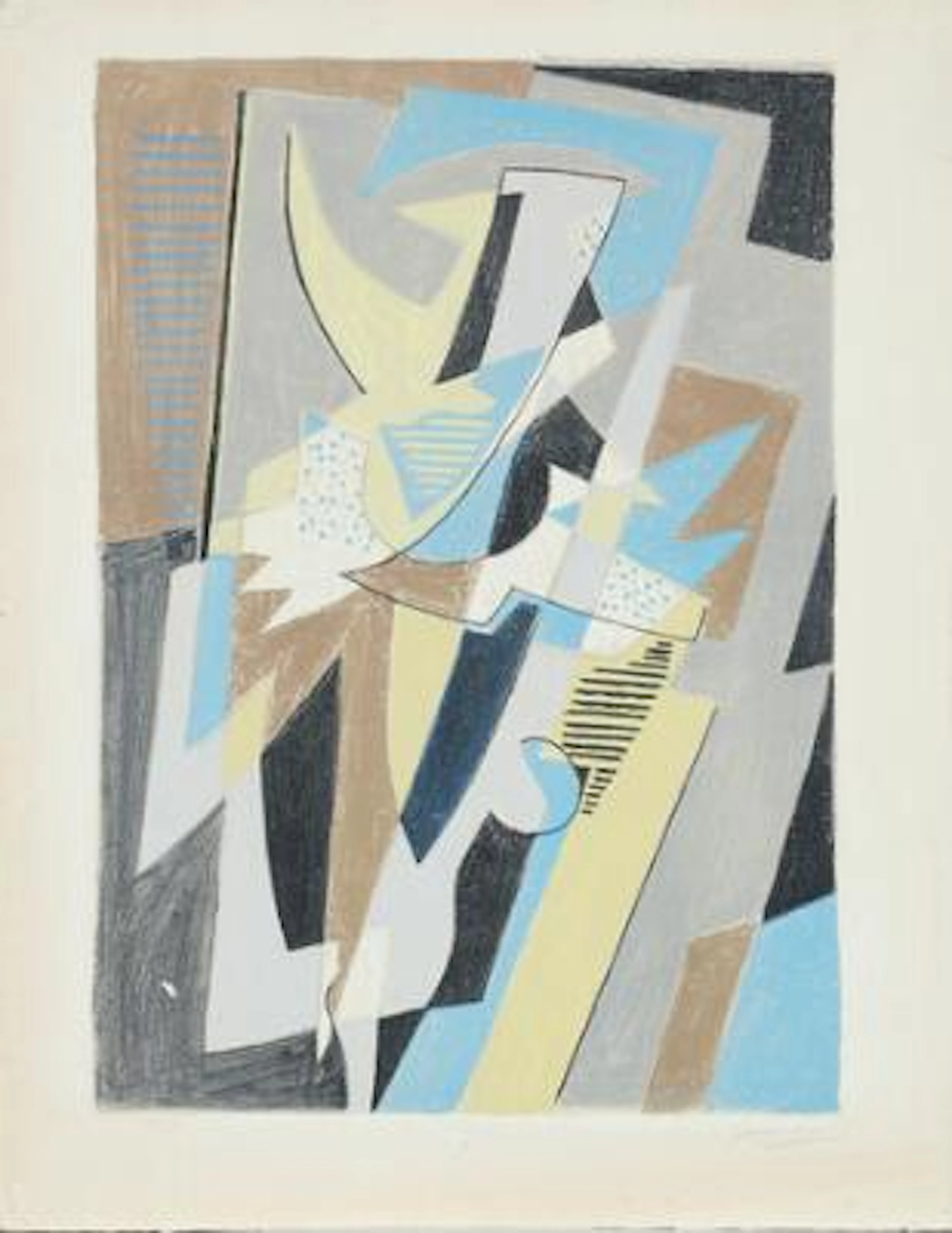 Gino Severini: Untitled. Signed Gino Severini, 141/175. Coloured lithograph.