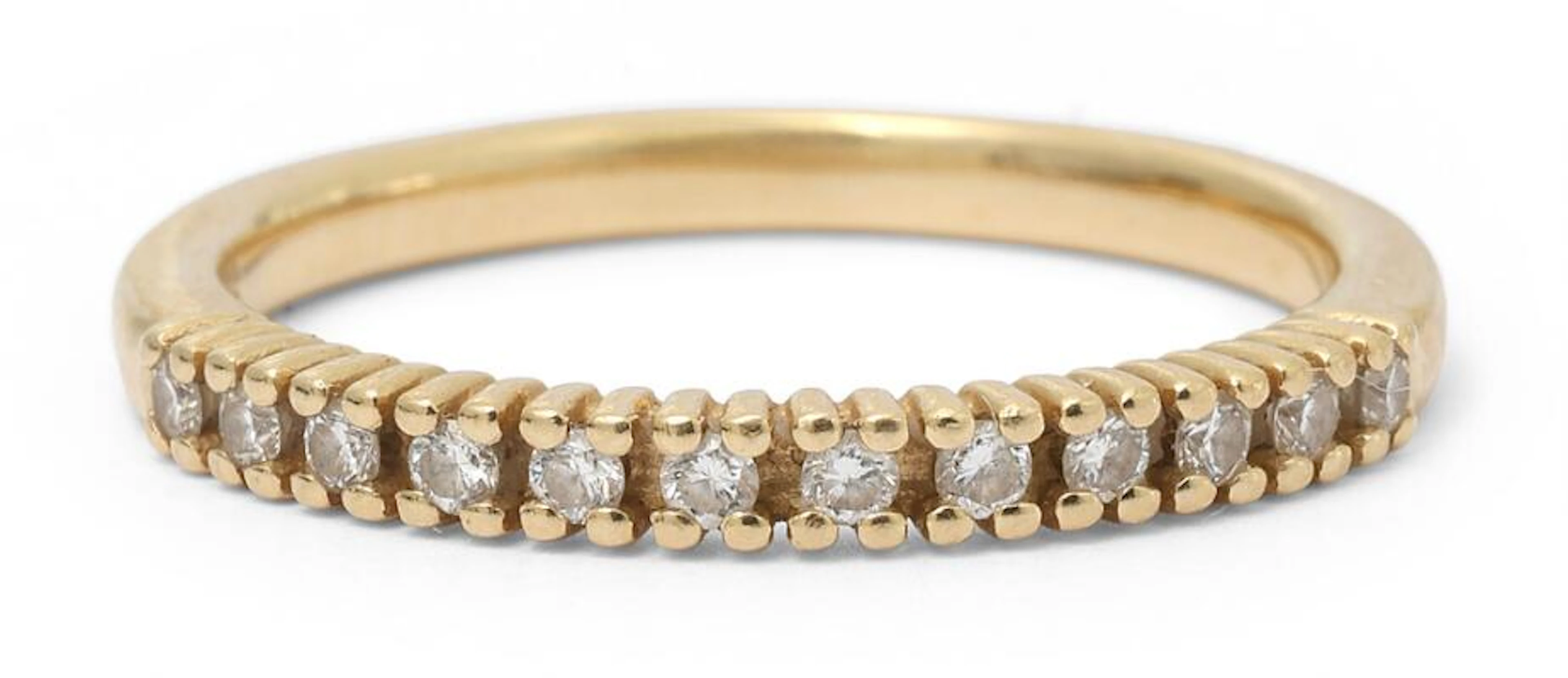 Diamond ring set with numerous brilliant-cut diamonds, mounted in