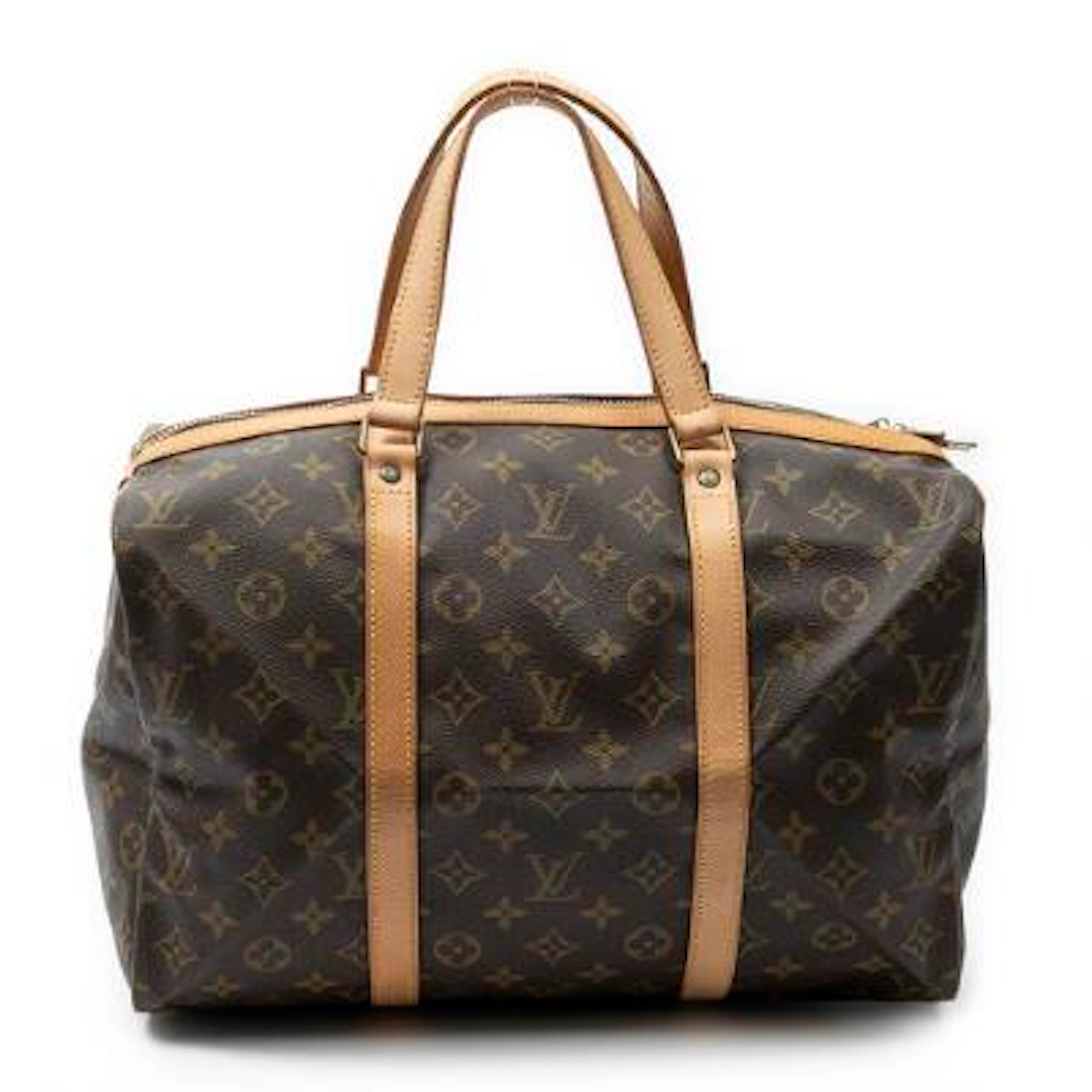 Louis Vuitton: A "Sac Souple 35" bag in brown monogram coated canvas