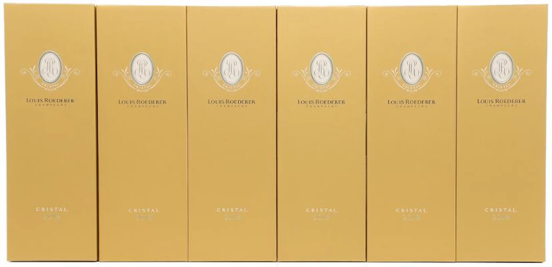 6 bts. Champagne "Cristal", Louis Roederer 2018 A (hf/in). – Bruun