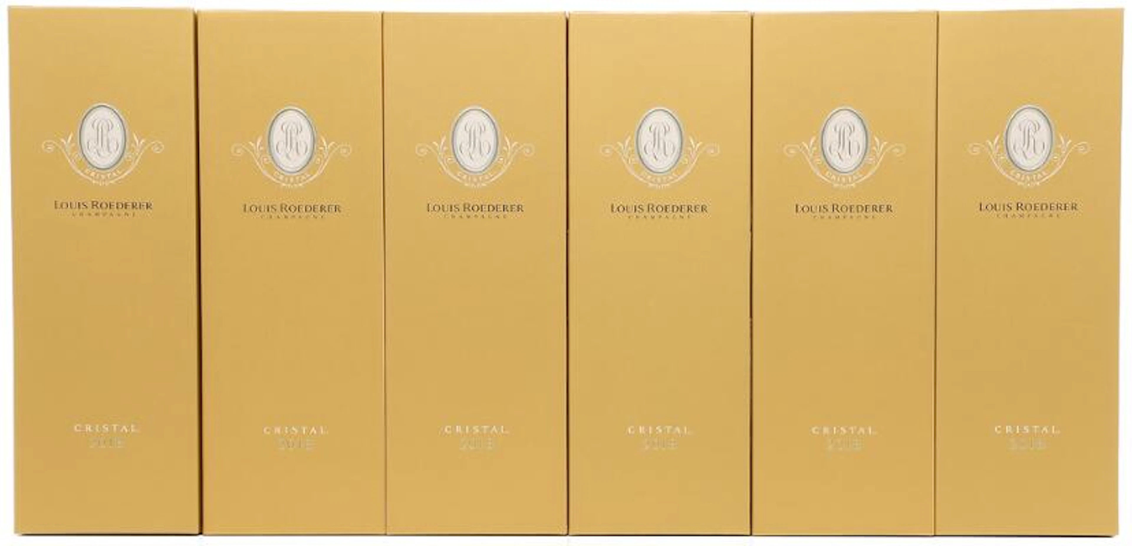 6 bts. Champagne "Cristal", Louis Roederer 2018 A (hf/in). – Bruun