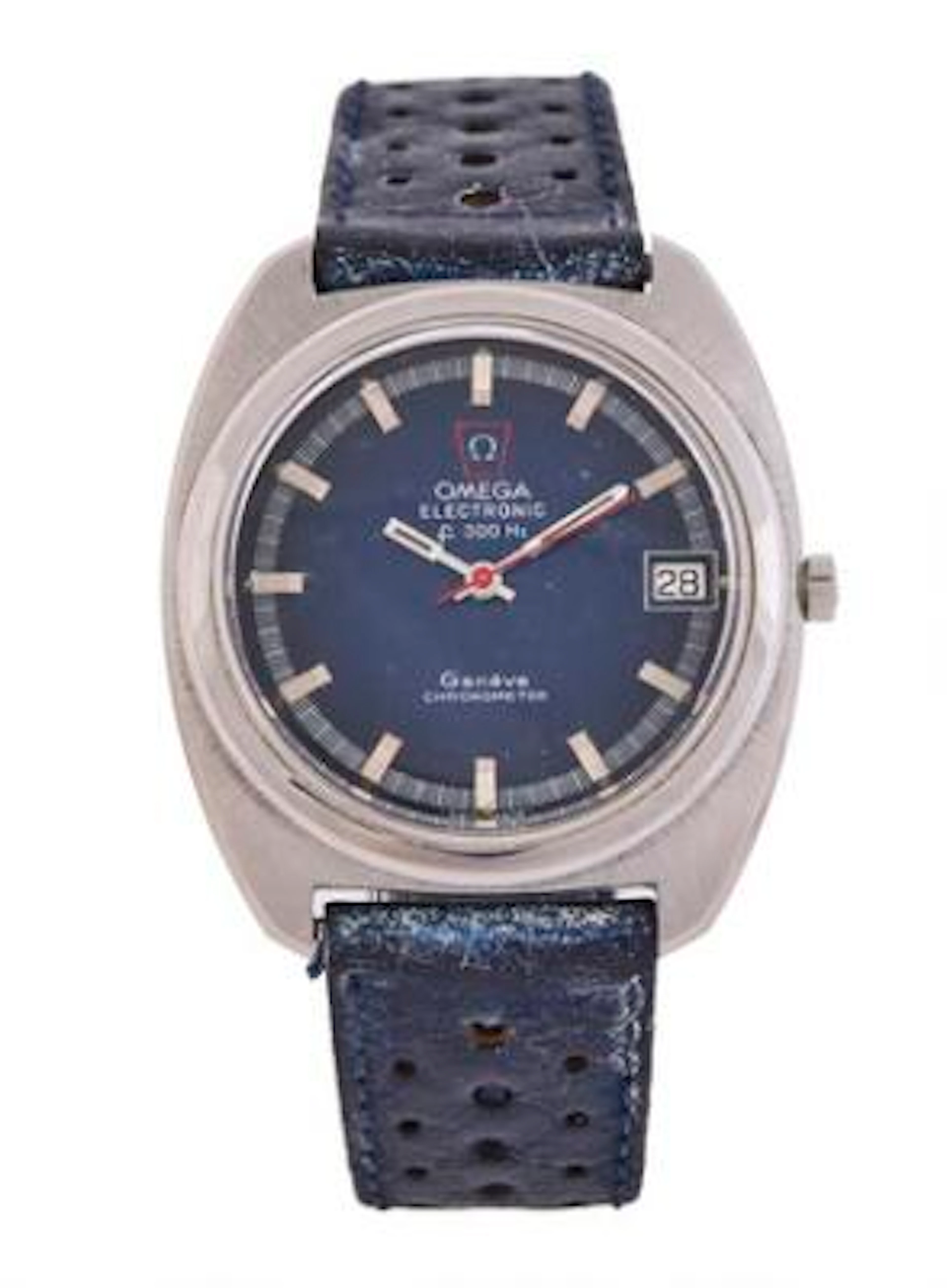 Omega: Genève Chronometer of steel, ref. 198.002. Electronic tuning