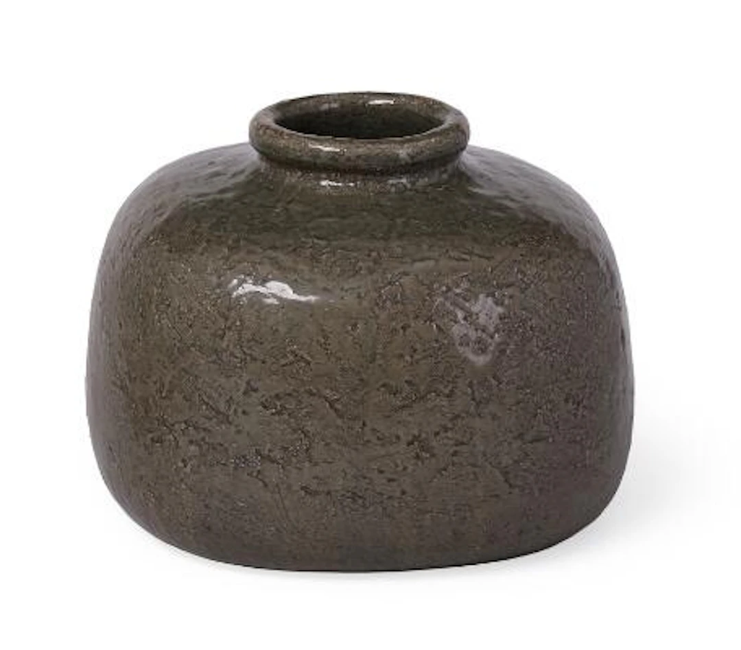 Alev Ebüzziya Siesbye: A large stoneware floor vase modelled in four-sided