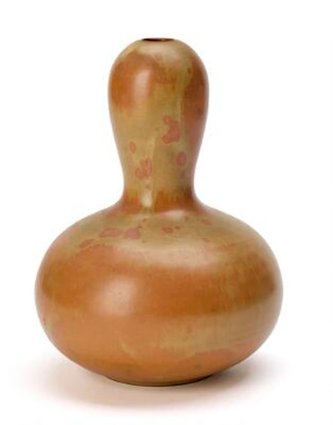 Axel Salto: A calabash-shaped stoneware vase. Decorated with reddish