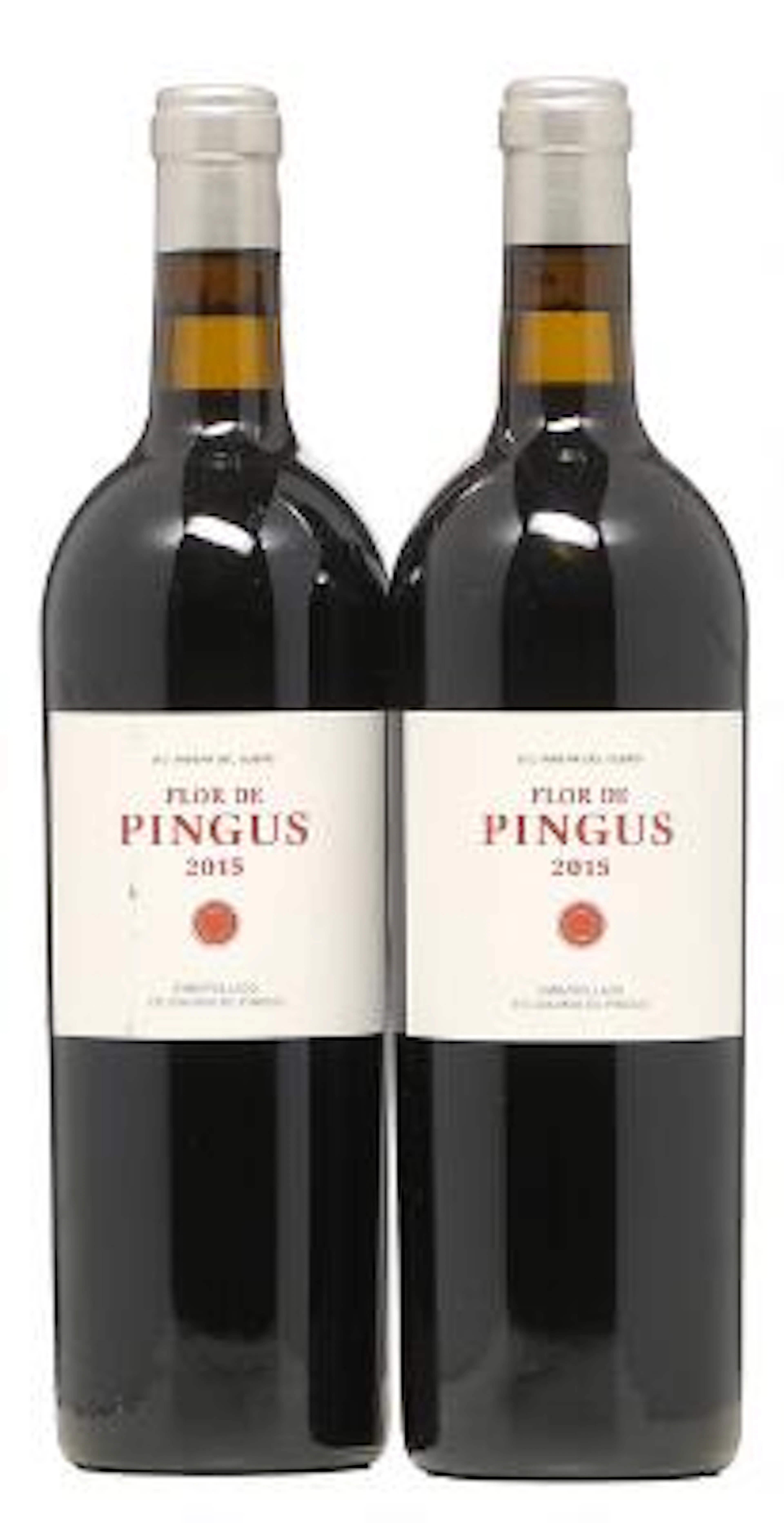 2 bts. Flor De Pingus, Dominio de Pingus, Ribera Del Duero 2015 A