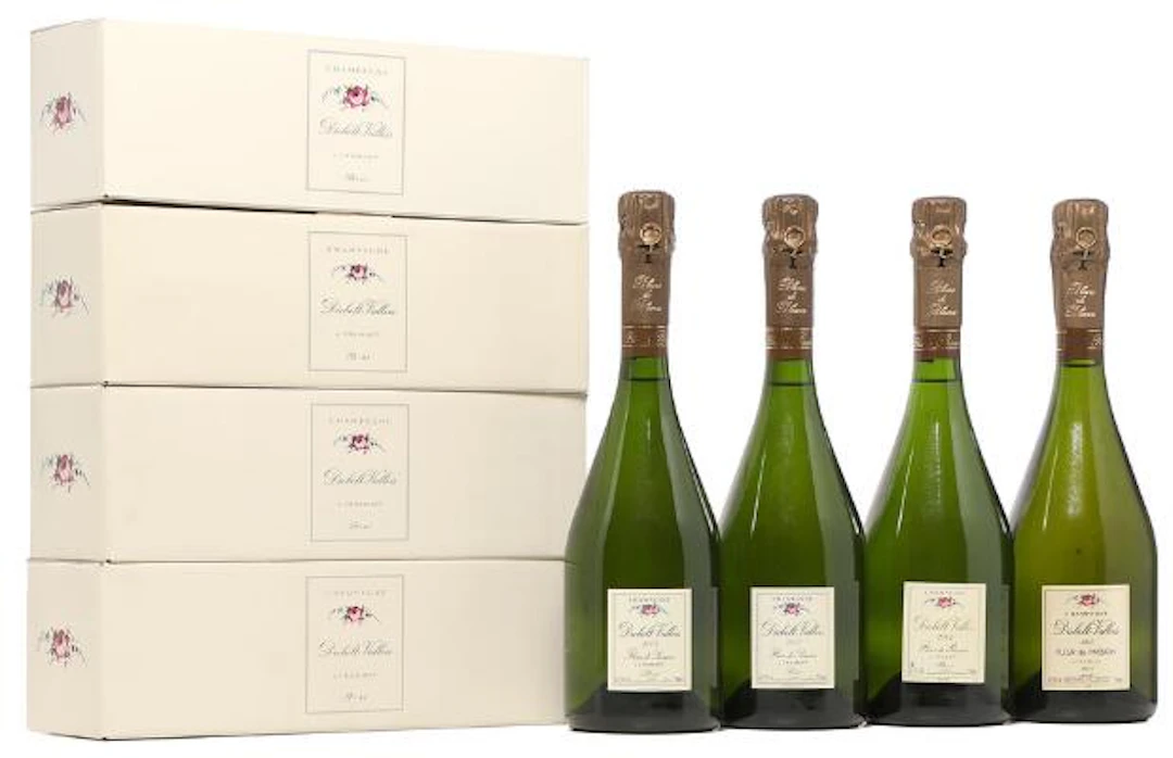 2 bts. Champagne "Fleur de Passion", Diebolt-Vallois 2002 A-A/B (bn).