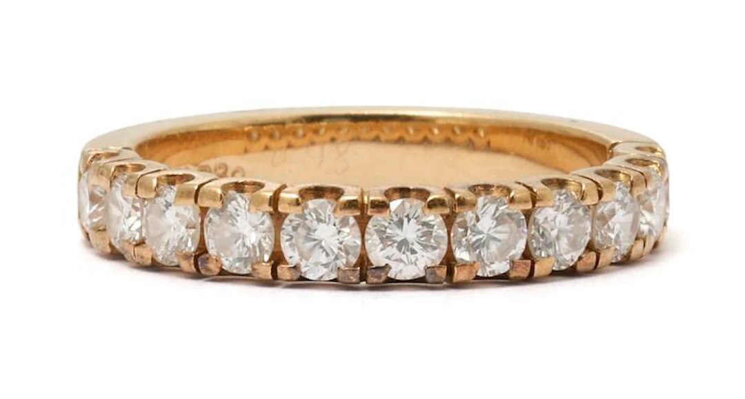Per Borup: A diamond set with numerous brilliant-cut diamonds, mounted