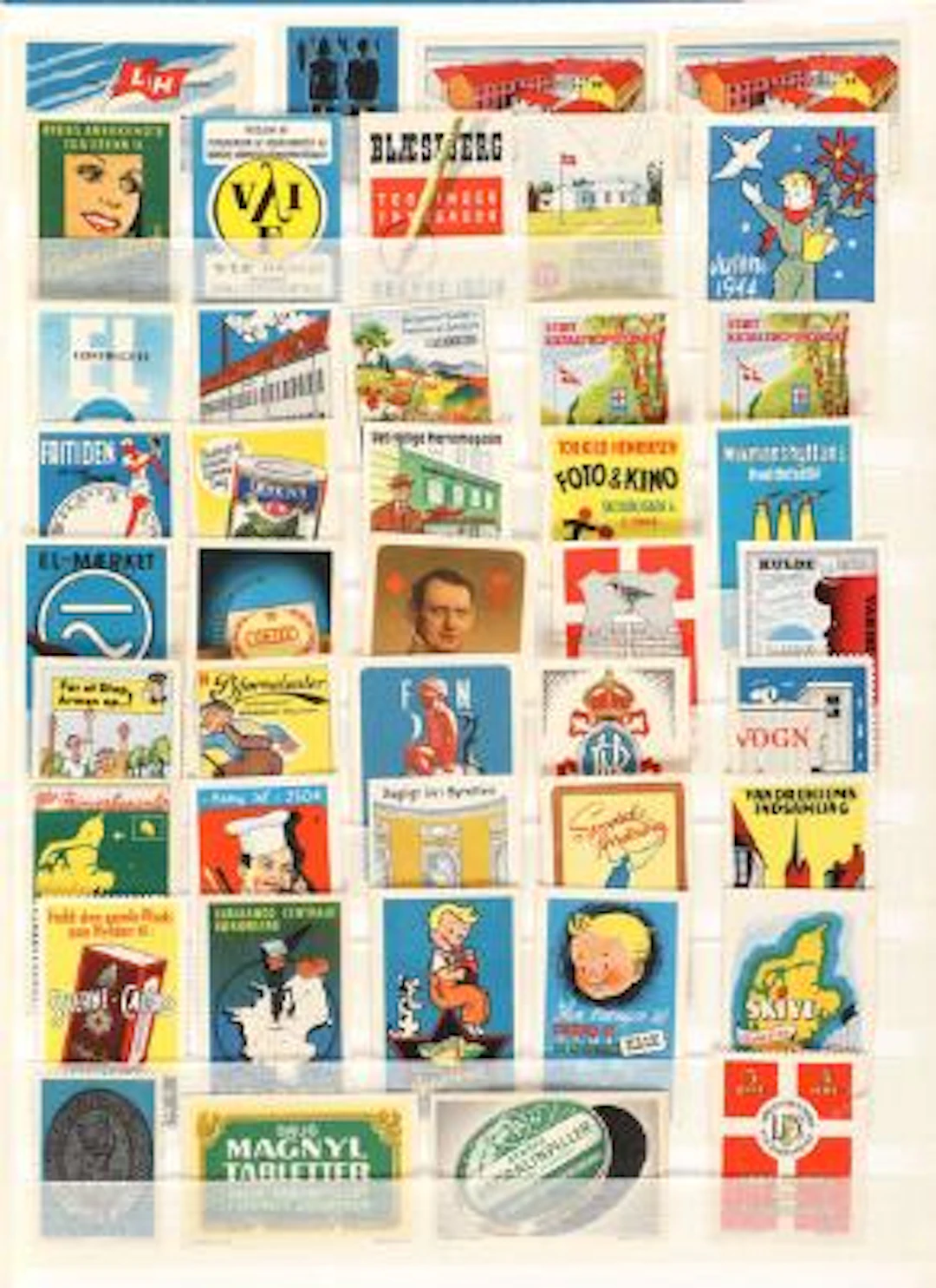 Collectors stickers. Large accumulation Bording stickers in a junior