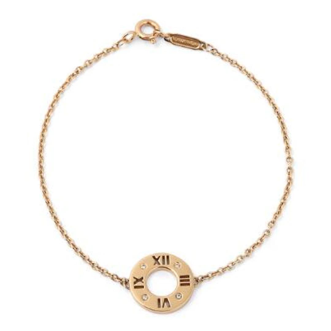 Tiffany & Co.: An "Atlas Pierced" diamond bracelet set with diamonds