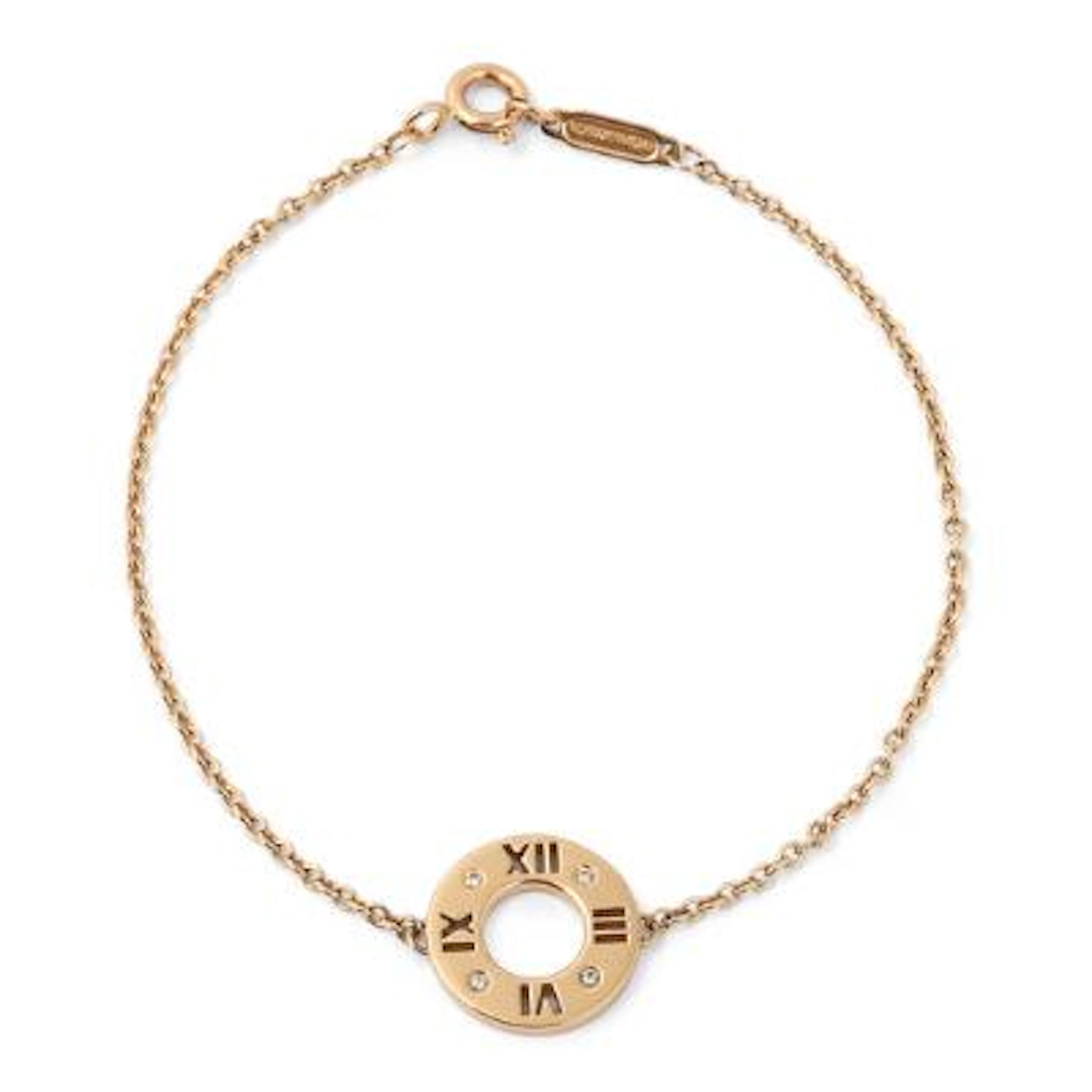 Tiffany & Co.: An "Atlas Pierced" diamond bracelet set with diamonds
