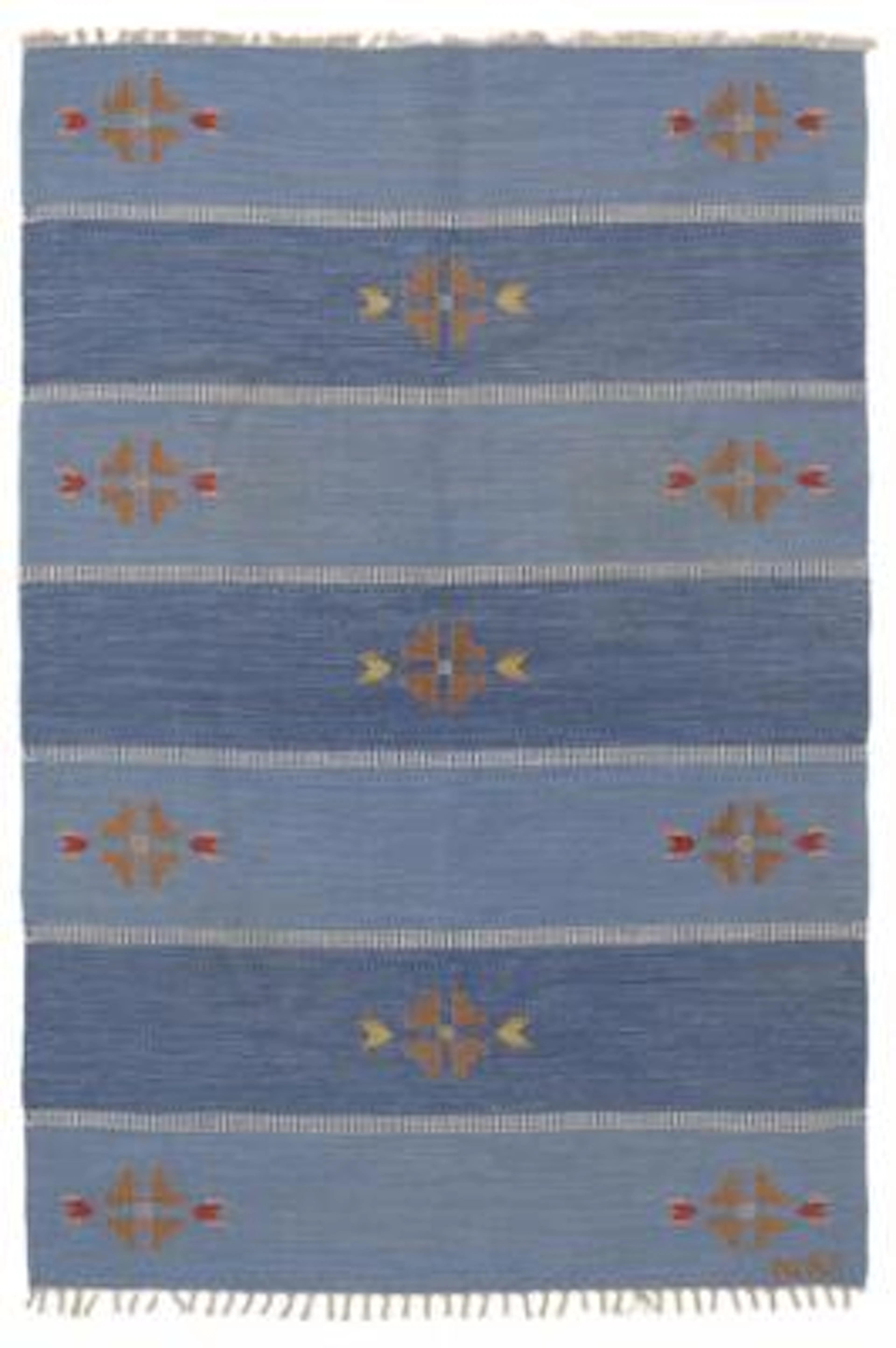 Nils Nilsson: Handwoven wool carpet in “rölakan” flatweave technique.
