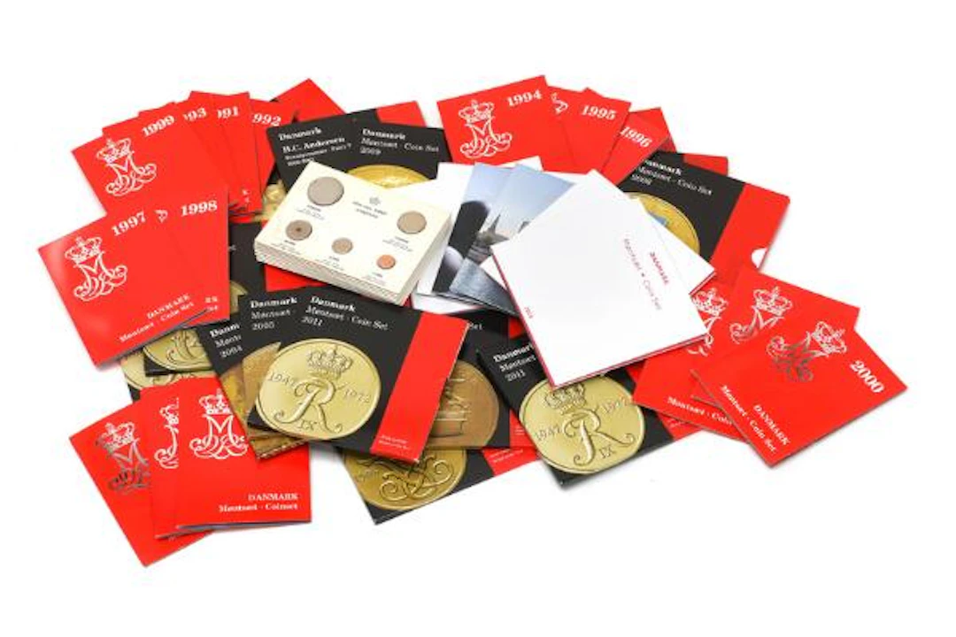 Coin sets, "Den Kgl. Mønt", in total 44 sets – Bruun Rasmussen Auctioneers