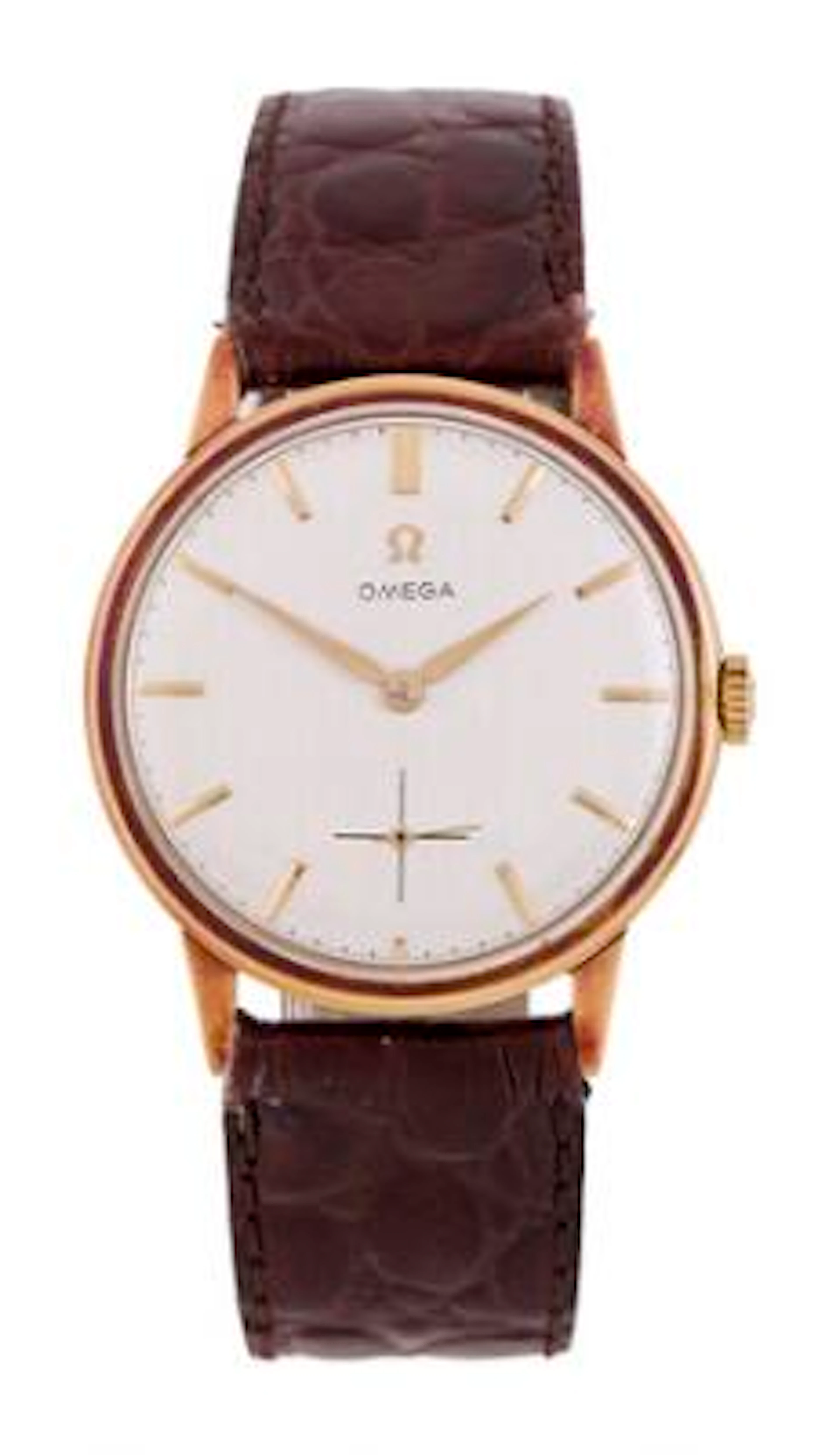 Omega: "30 mm" of 14k gold, ref. 14715-62. Mechanical movement with