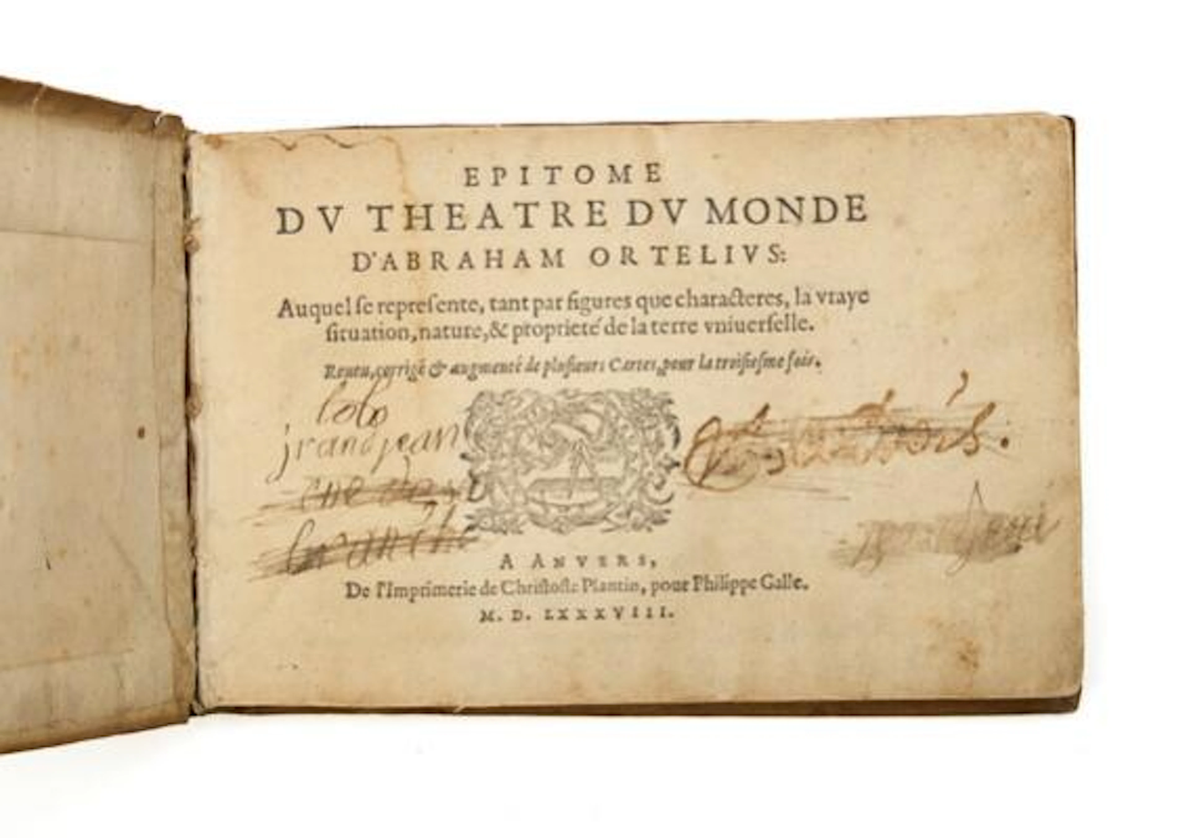 Abraham Ortelius: Epitome du Theatre du Monde. Antwerp. 1588. 3rd