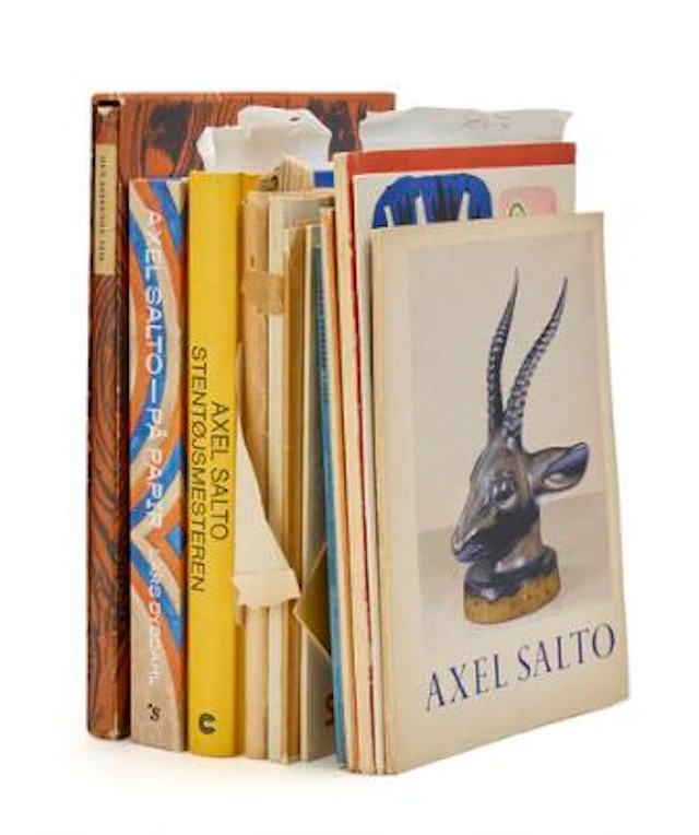 Various literature concerning ceramic works, graphics etc. by Axel