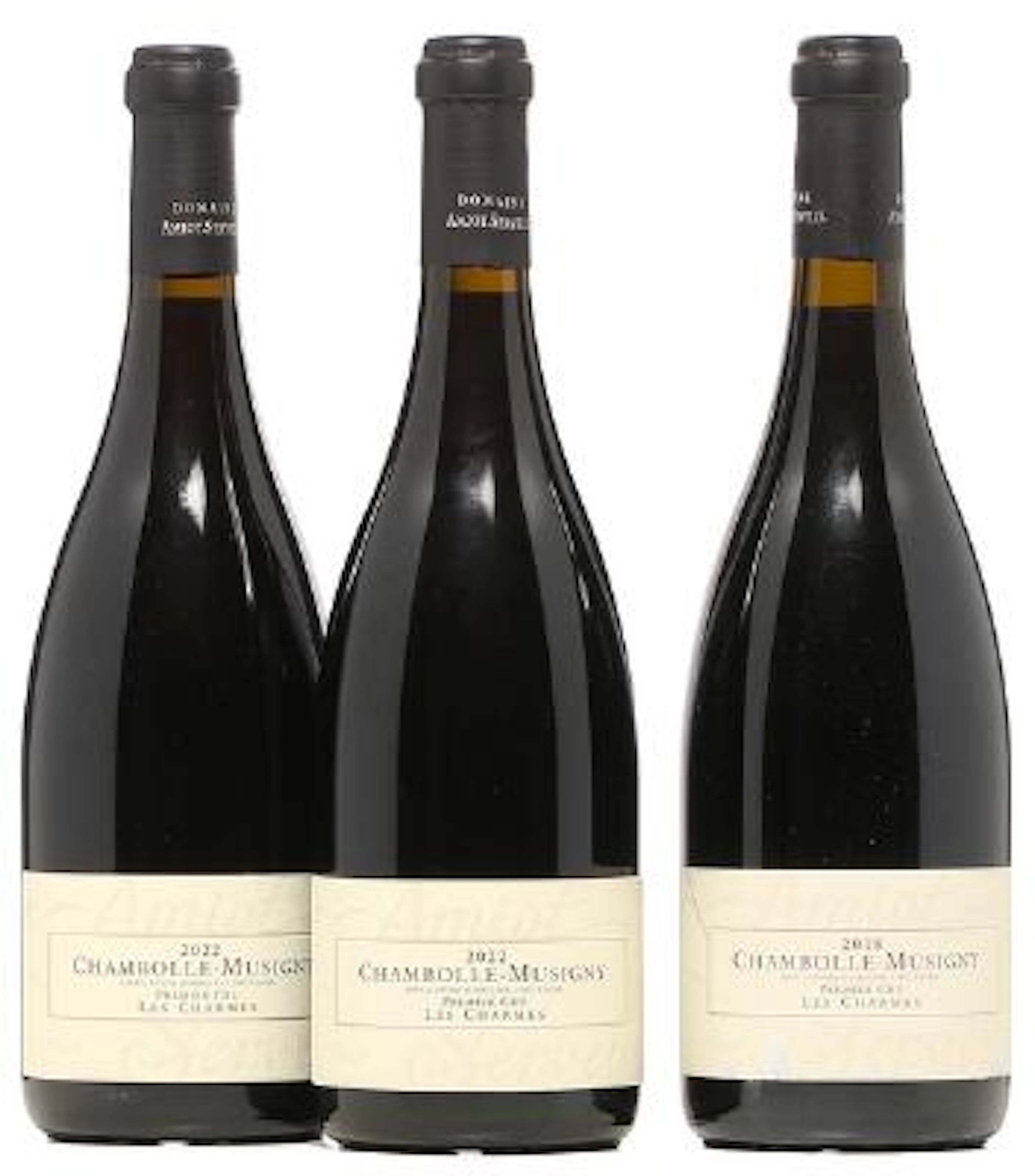 2 bts. Chambolle Musigny 1. Cru "Charmes", Domaine Amiot-Servelle