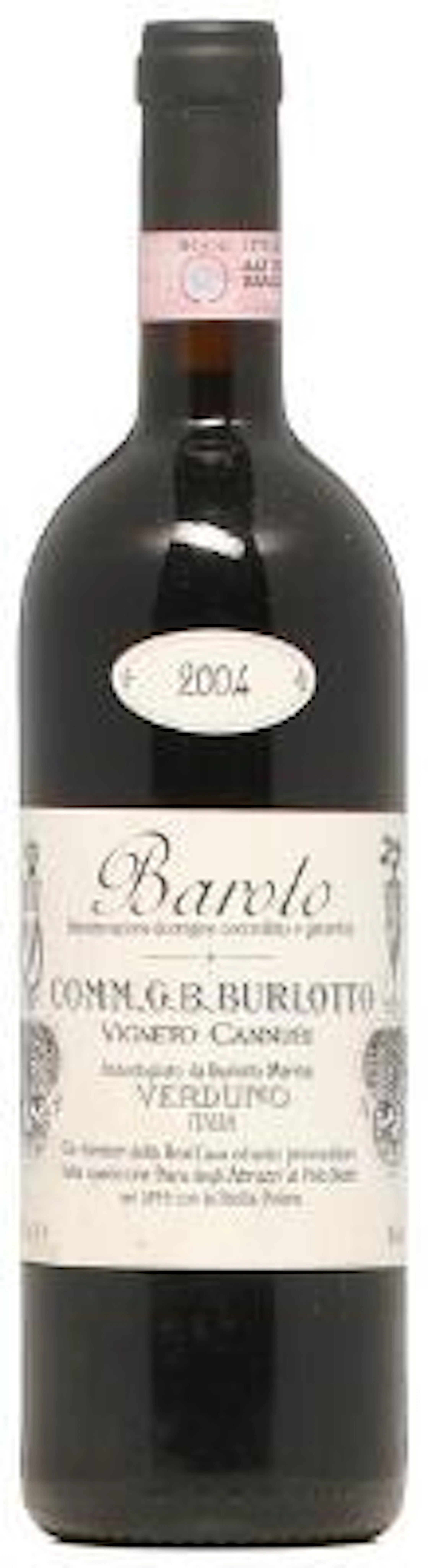 1 bt. Barolo, "Vigneto Cannubi", Burlotto 2004 A (hf/in). – Bruun