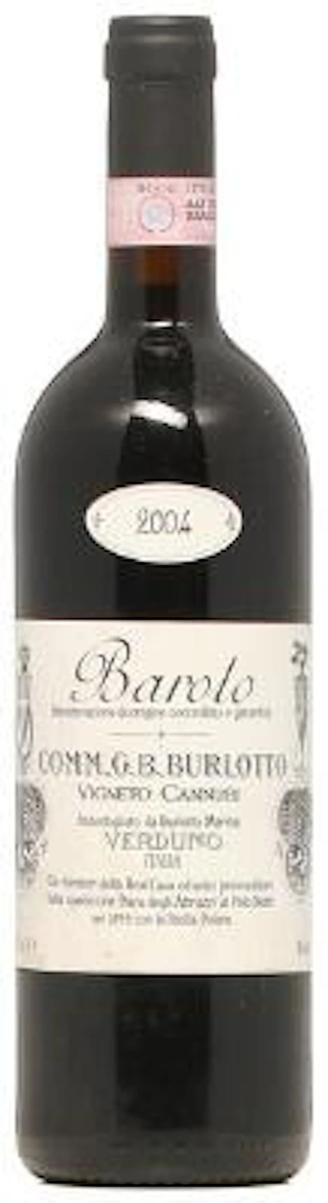 1 bt. Barolo, "Vigneto Cannubi", Burlotto 2004 A (hf/in). – Bruun