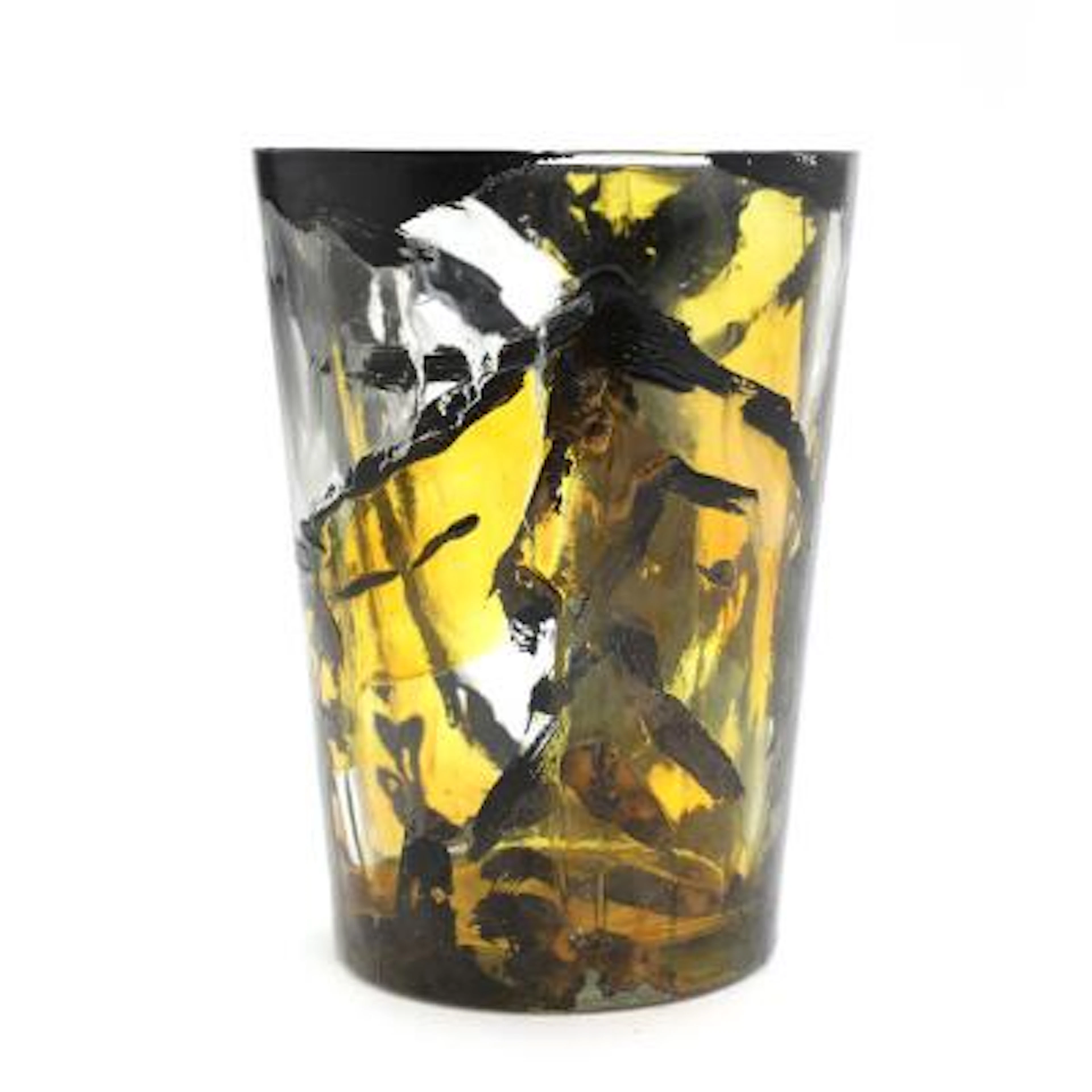 Tróndur Patursson: Vase in polychrome glass. Signed TP. Manufactured