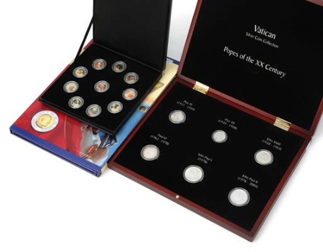 3 sets with coins relating to popes, in total 46 coins – Bruun Rasmussen