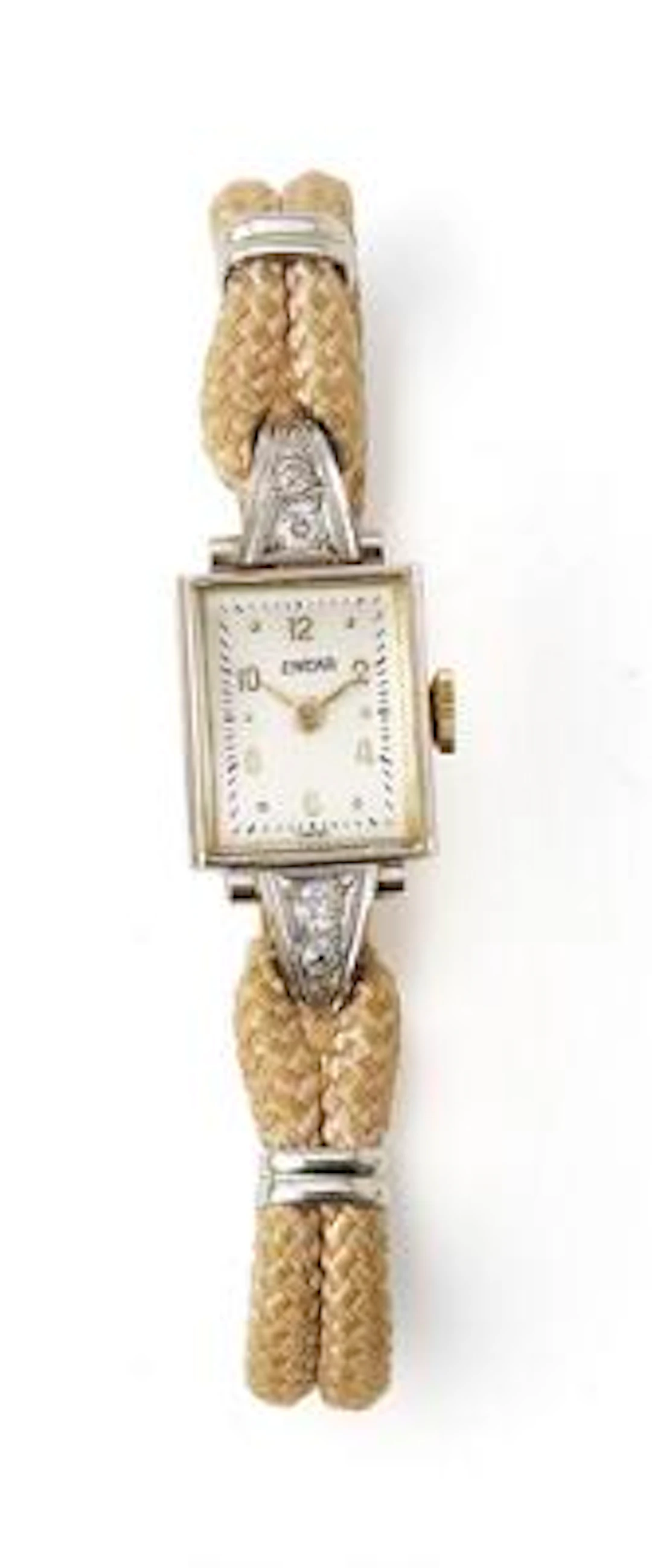 Enicar: "Cocktail" of 14k gold with diamonds, ref. B530. Mechanical