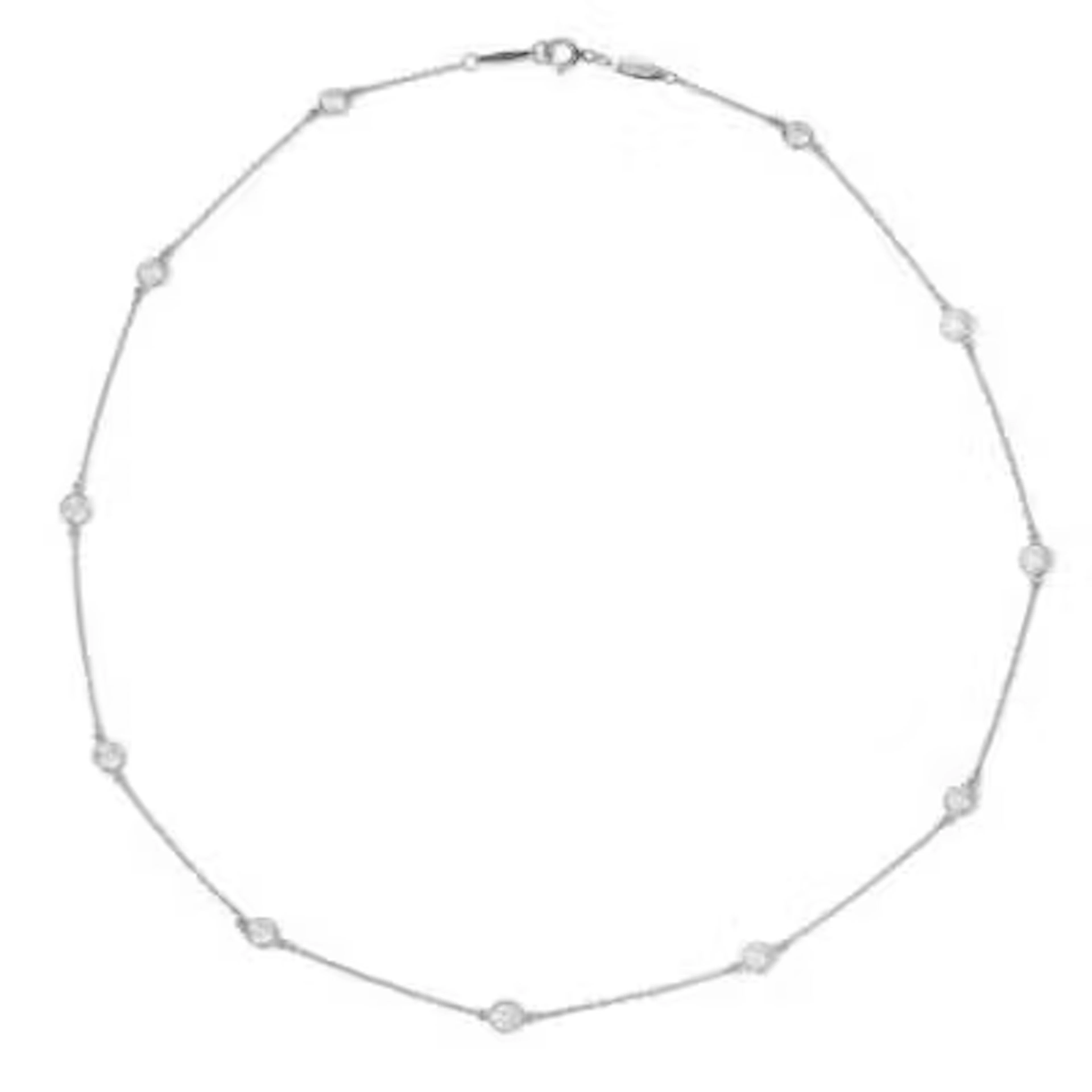 Tiffany & Co.: A "Diamons by the Yard" diamond necklace, mounted in
