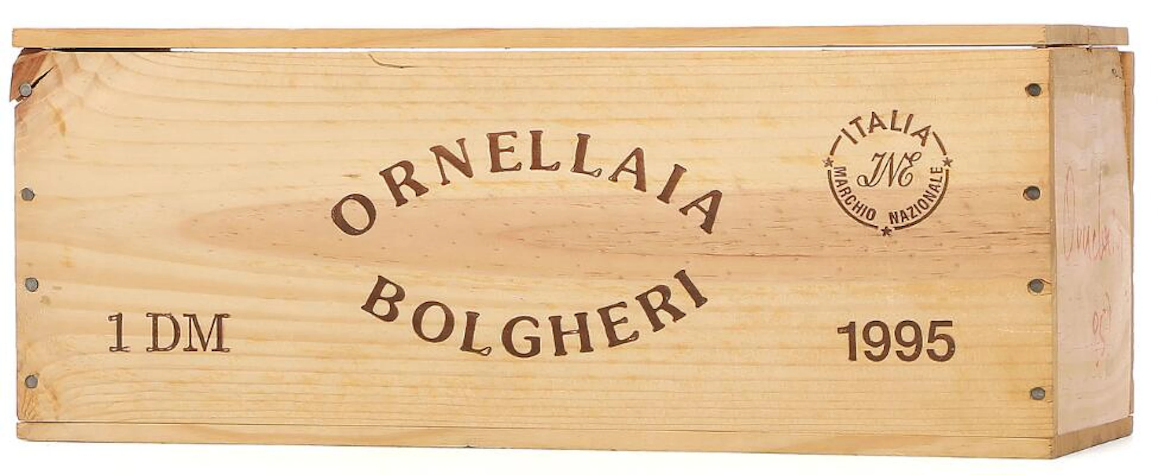 1 bt. Dmg. Ornellaia, Tenuta dell'Ornellaia 1995 A (hf/in). Owc. –