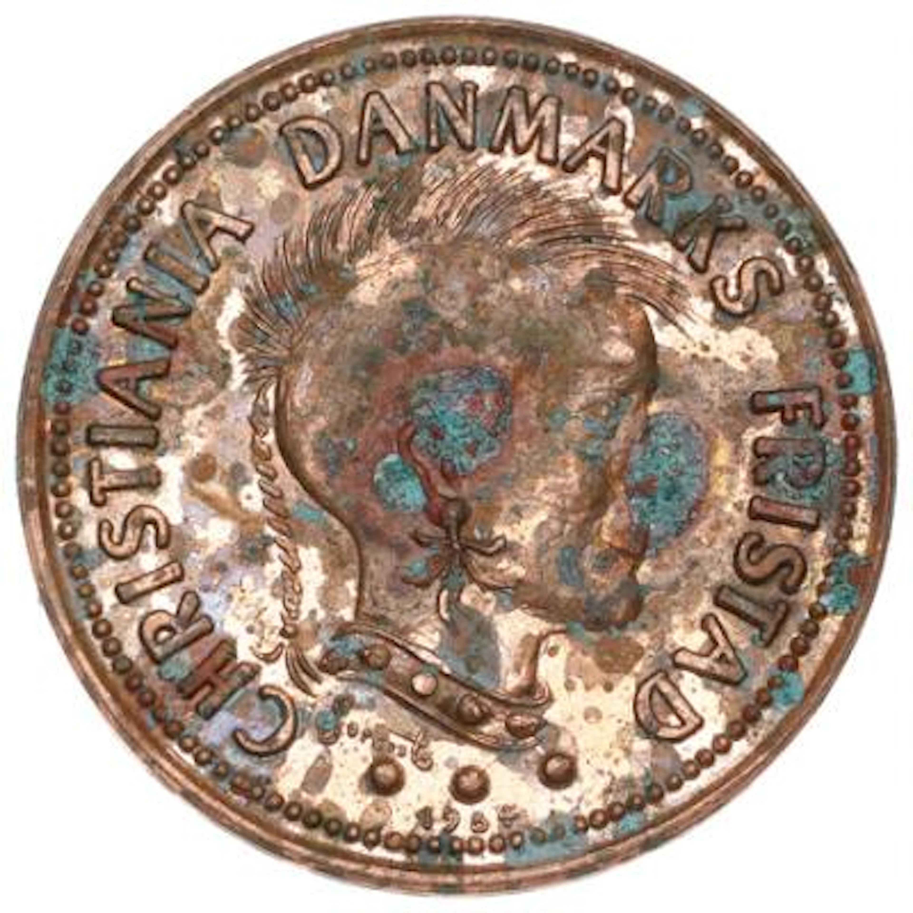 Freetown of Christiania, Punker Queen, 1984, "pattern" in copper