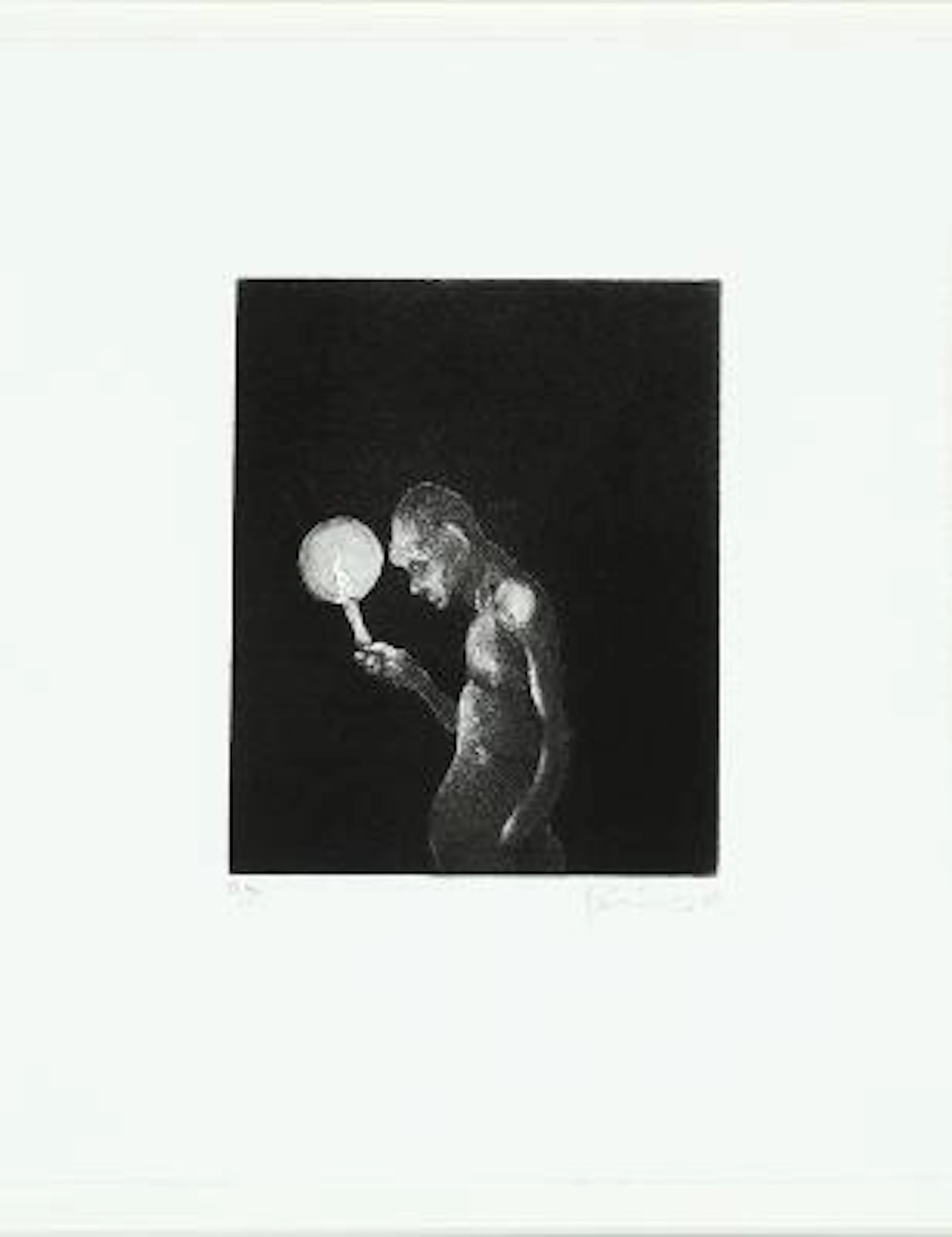 Michael Kvium: Untitled. Signed Kvium 23. Etching, 38/40. Sheet size