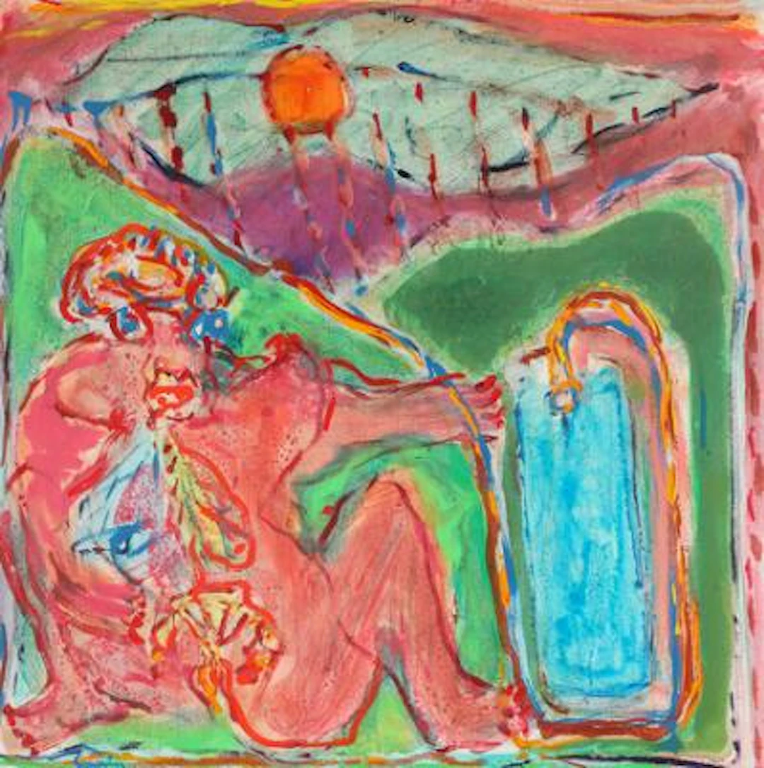 Alain Gauvin: Untitled. Signed Gauvin. Oil on canvas. 80 x 80 cm.