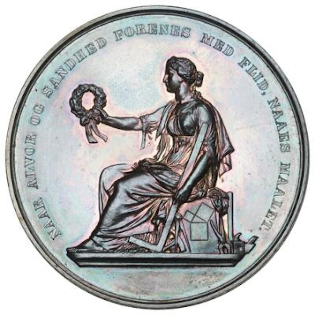 Christian IX, Copenhagen Craftsmen's Association, nd (1867), Ag, 45