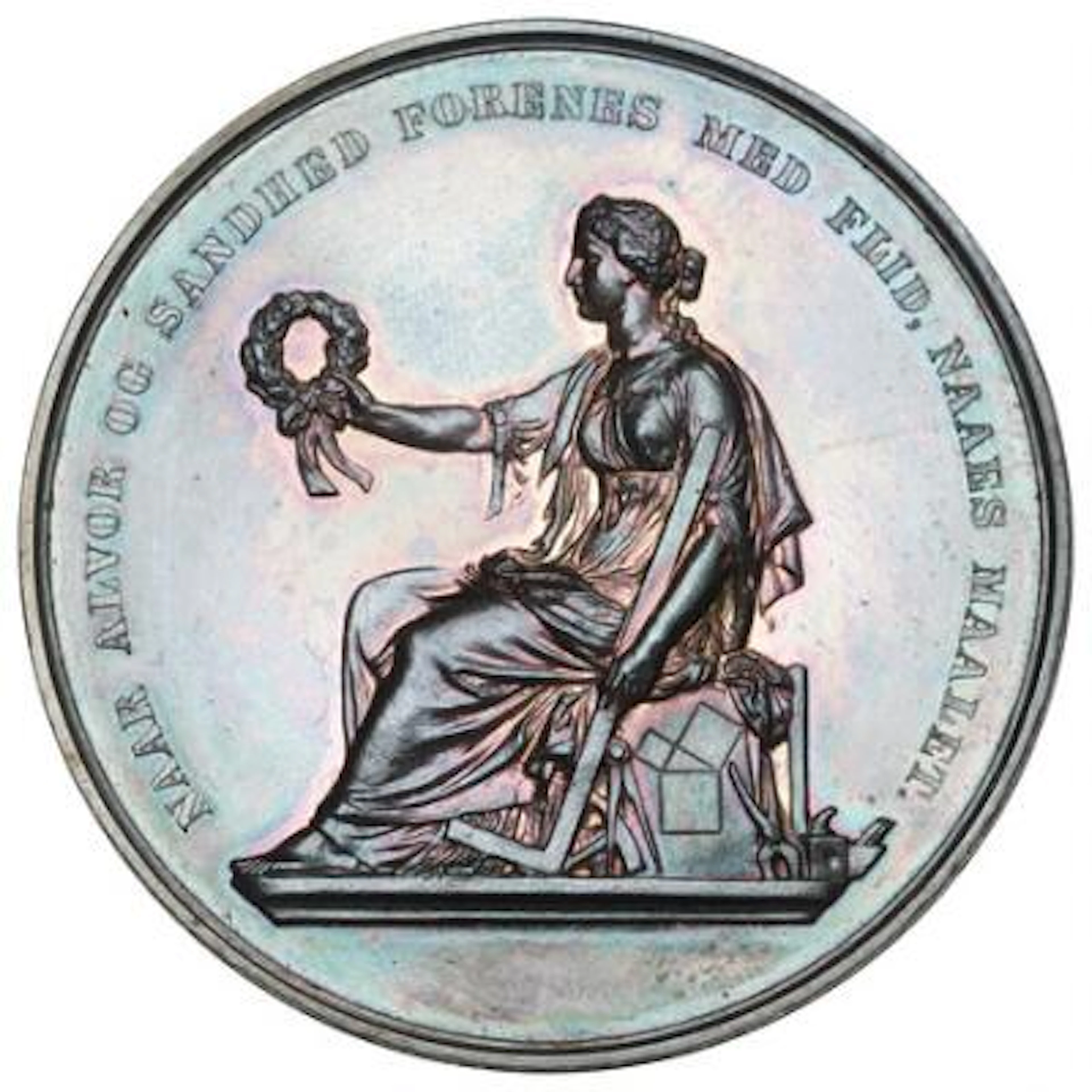 Christian IX, Copenhagen Craftsmen's Association, nd (1867), Ag, 45