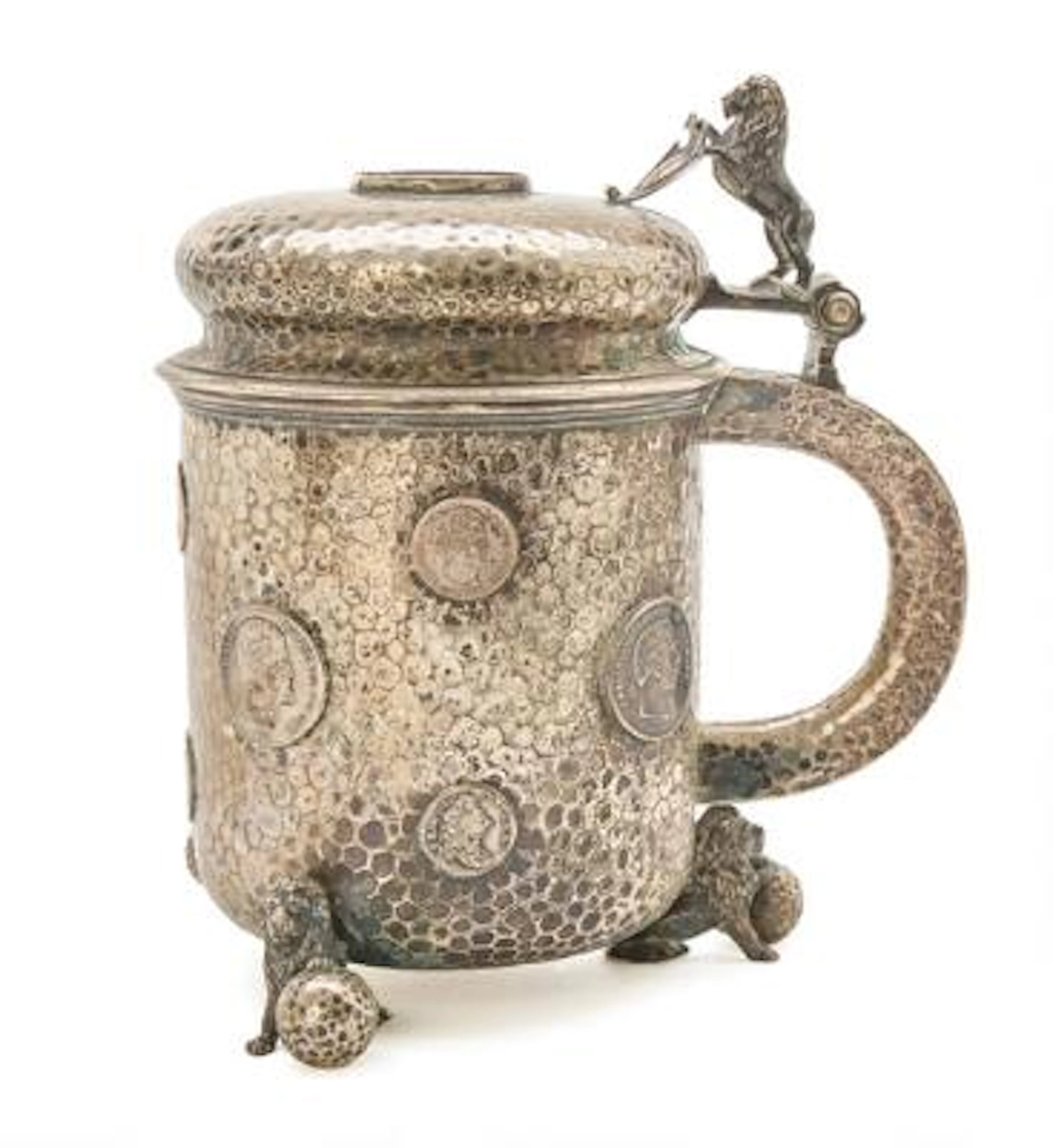 A silver tankard from the 30th reign jubilee of King Christian IX.