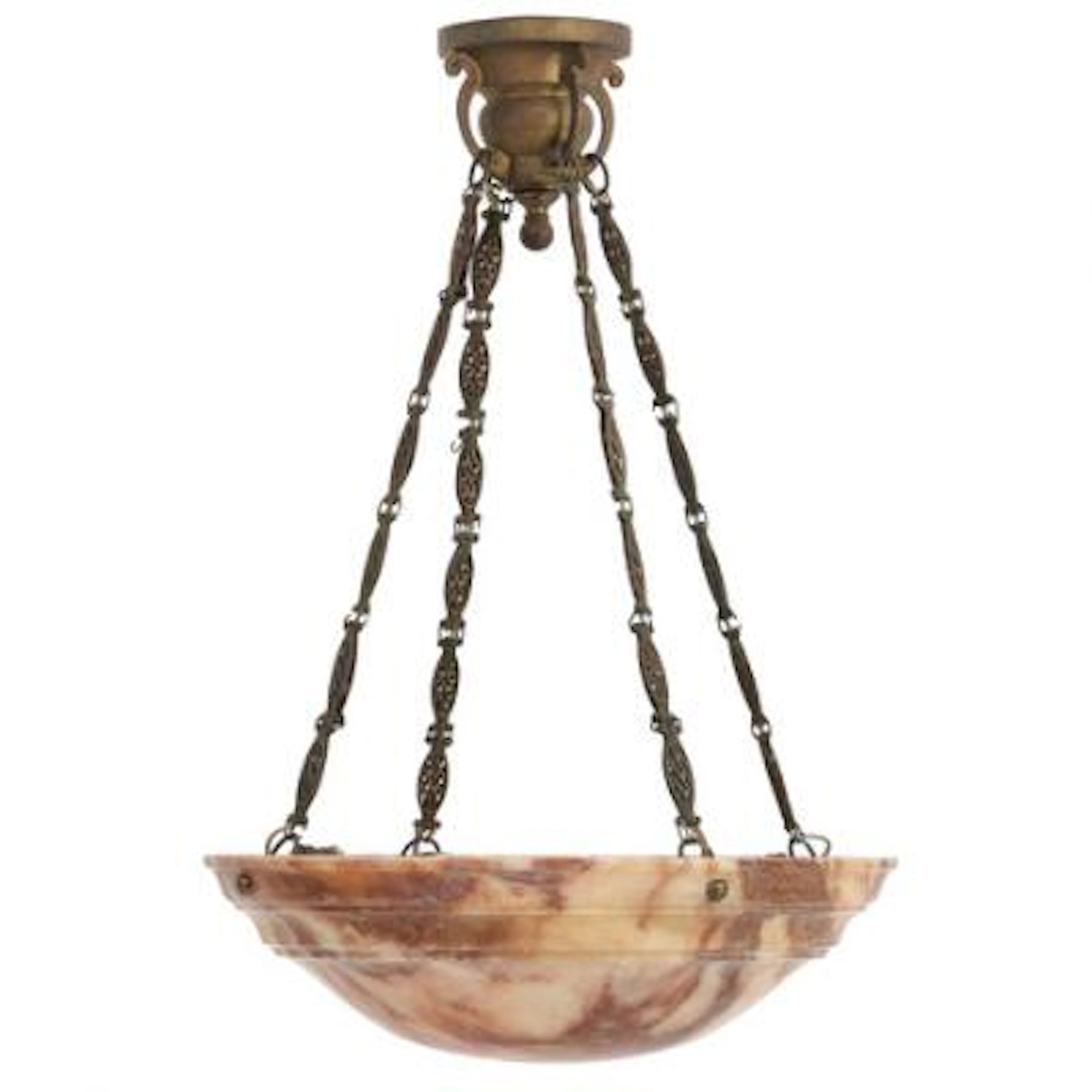 Scandinavian design: Lar Art Deco ceiling lamp with bowl-shaped shade