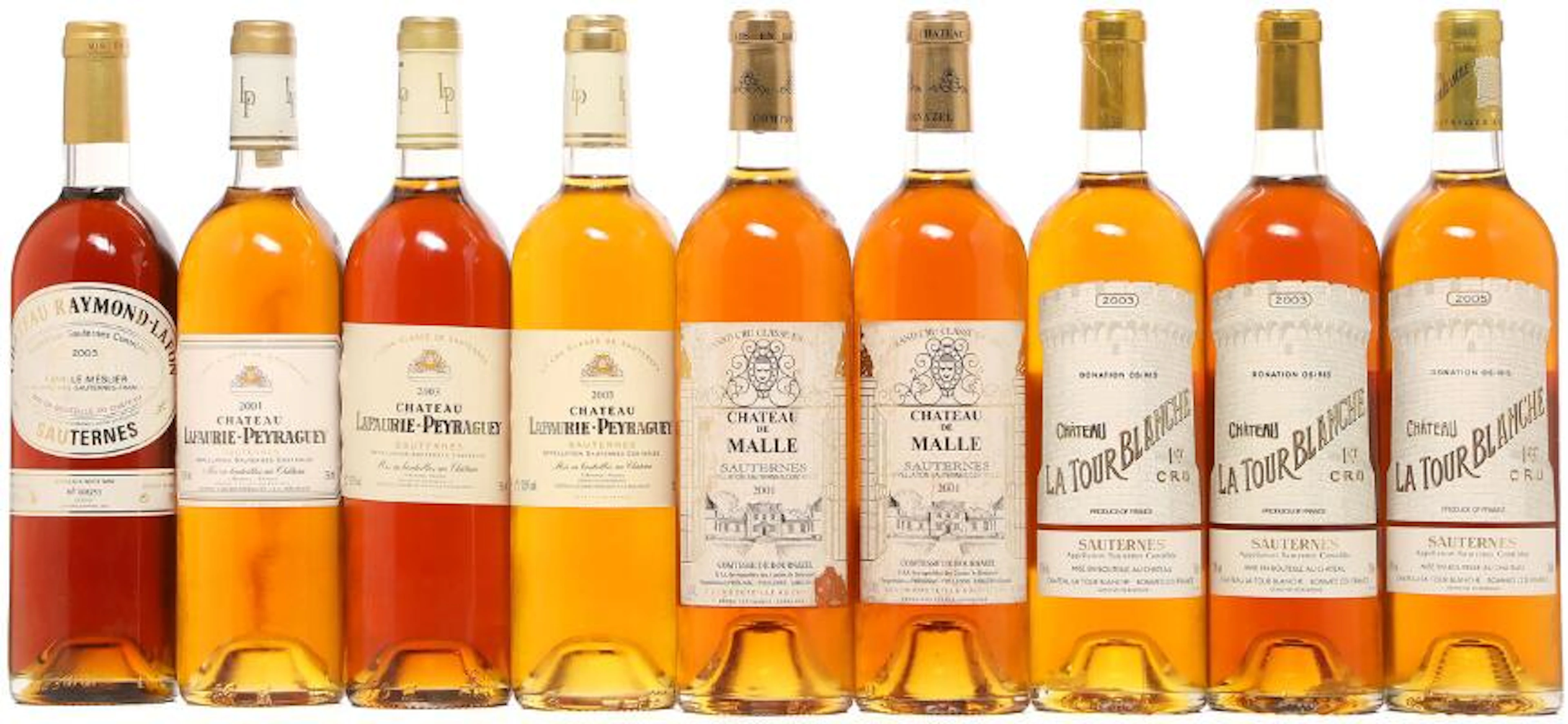 1 bt. Chateau Raymond-Lafon, Sauternes 2003 A (hf/in). etc. Total
