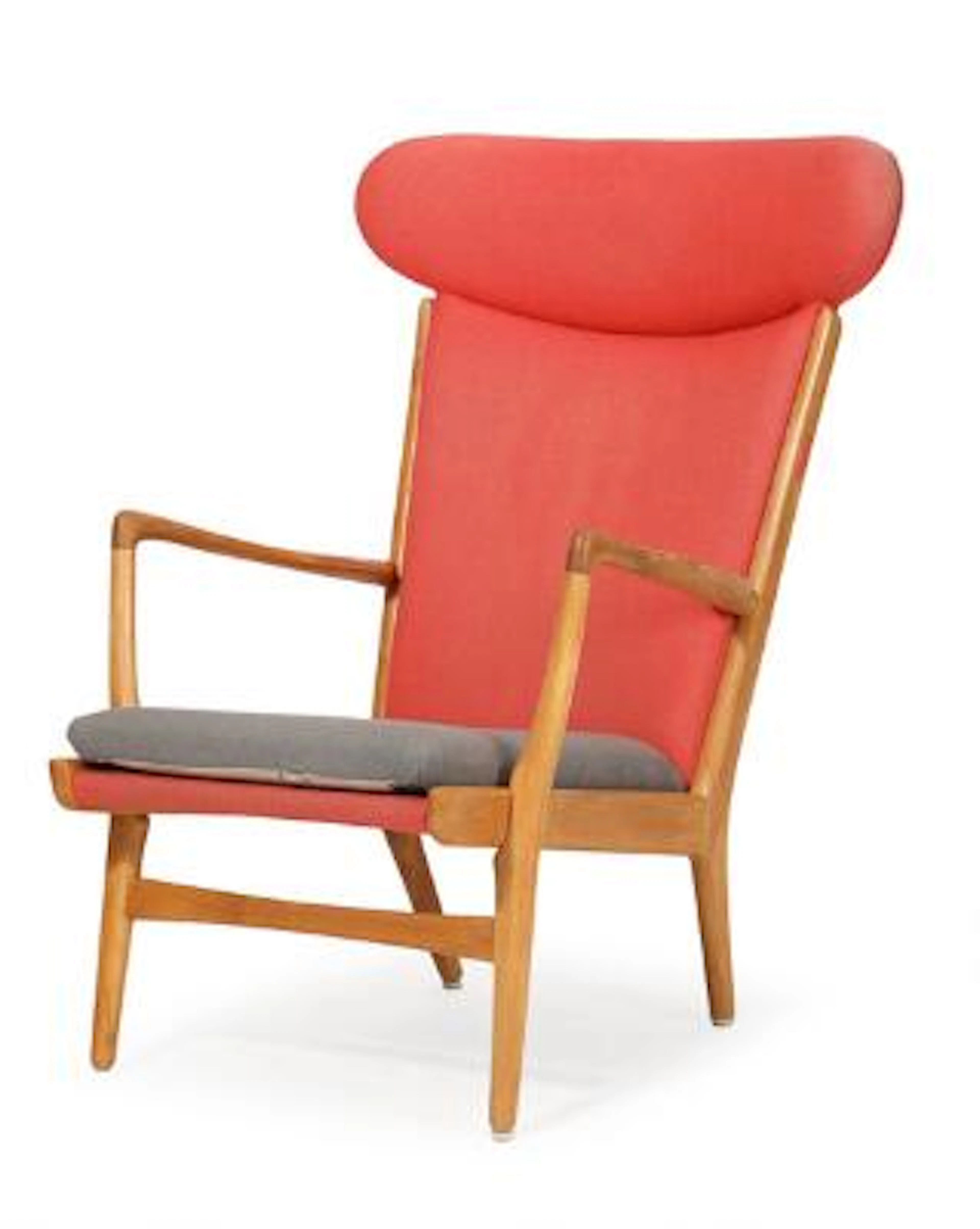 Hans J. Wegner: "AP 15". High-backed armchair with patinated beech